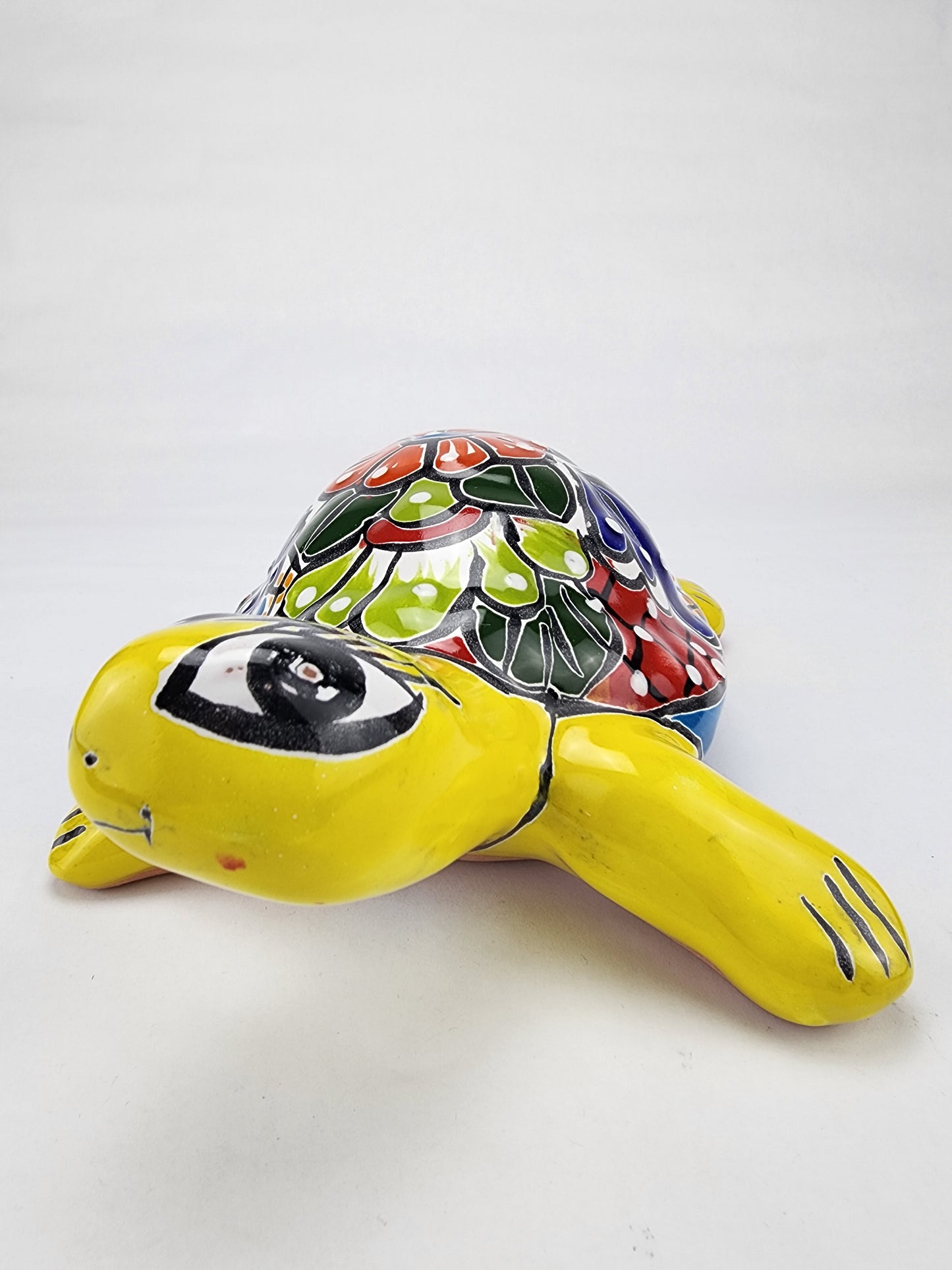 Handcrafted Ceramic Turtle - Bold, Weather-Resistant Decor