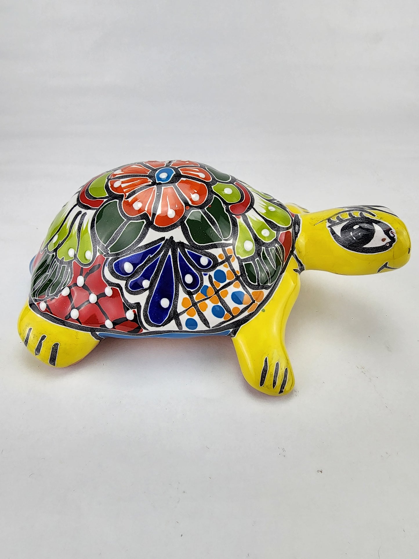 Handcrafted Ceramic Turtle - Bold, Weather-Resistant Decor