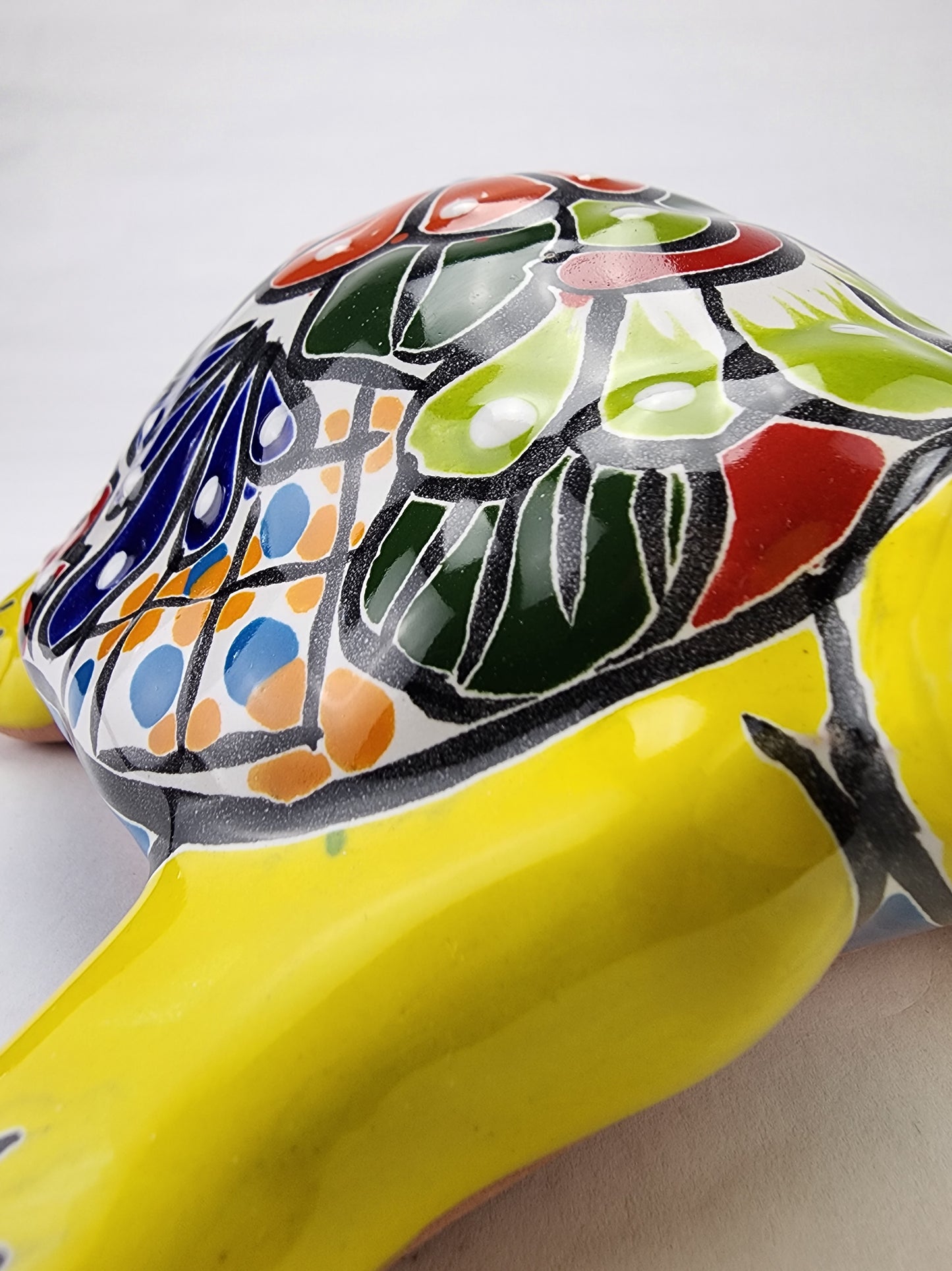Handcrafted Ceramic Turtle - Bold, Weather-Resistant Decor