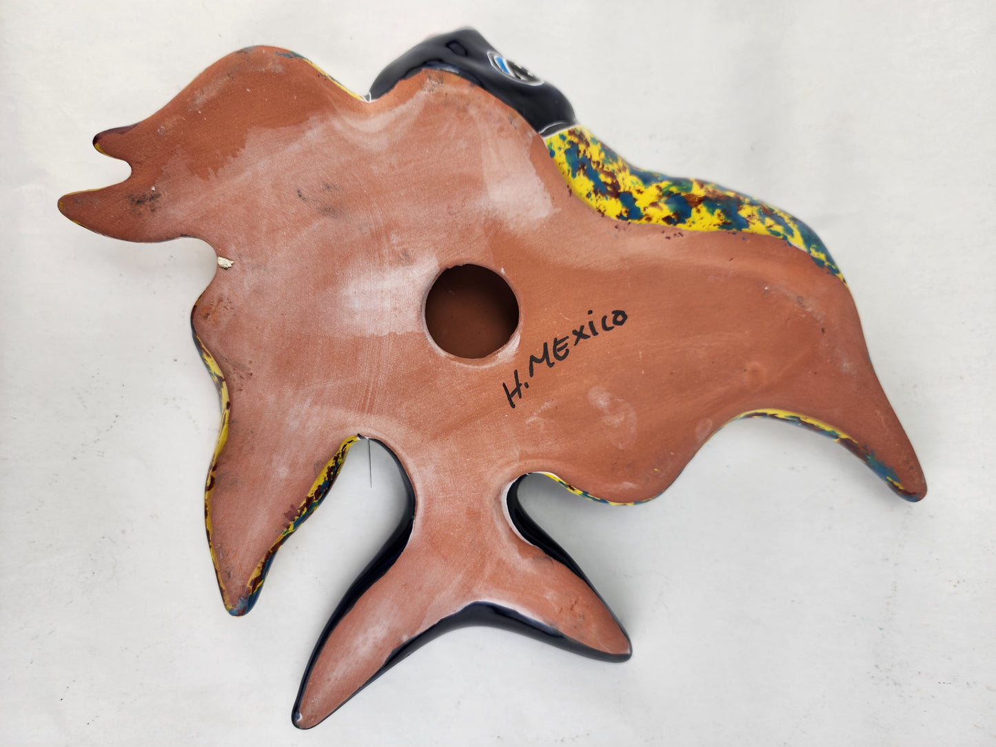 Talavera-Inspired Ceramic Fish - Mexican Hand-Painted Art