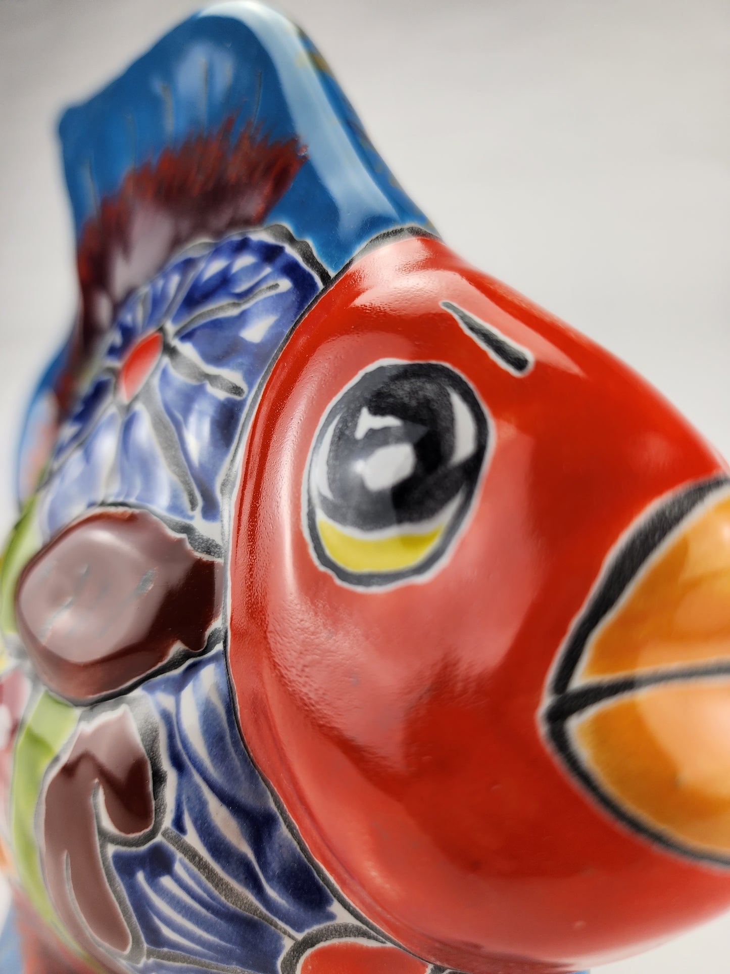 Hand-Painted Ceramic Fish - Unique Mexican Folk Art Decor