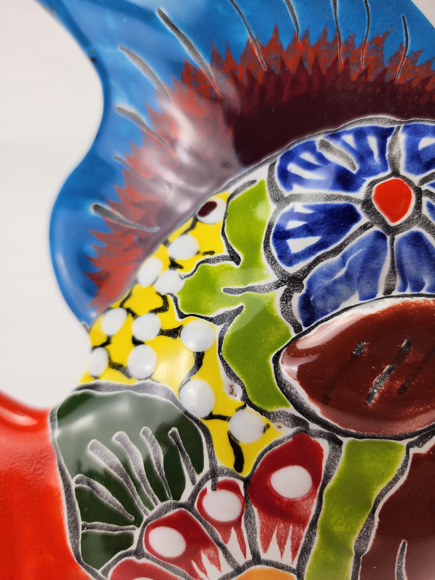 Hand-Painted Ceramic Fish - Unique Mexican Folk Art Decor