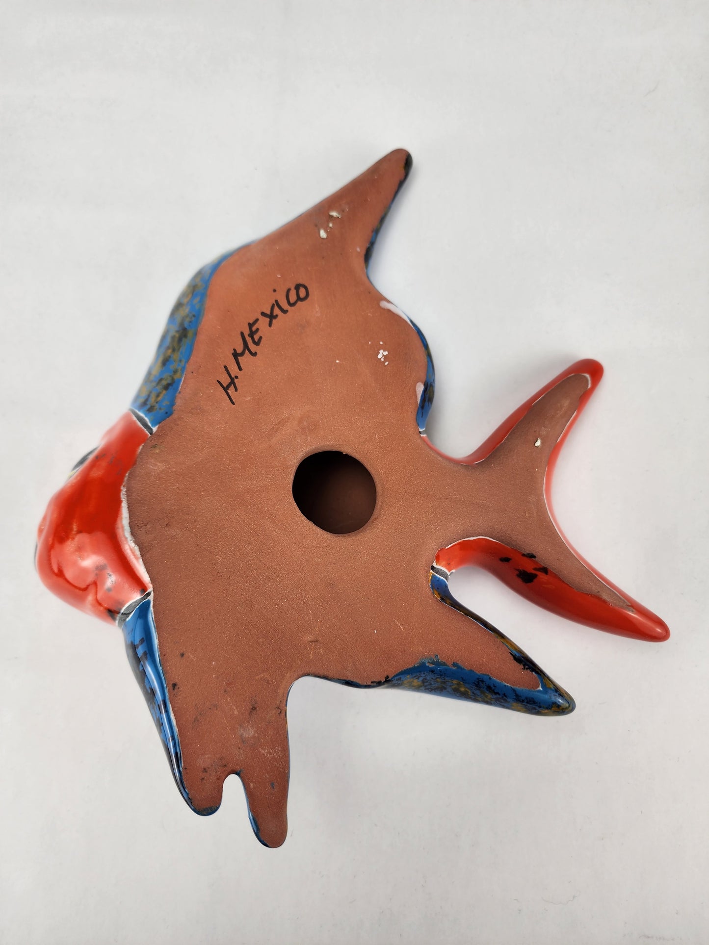 Hand-Painted Ceramic Fish - Unique Mexican Folk Art Decor