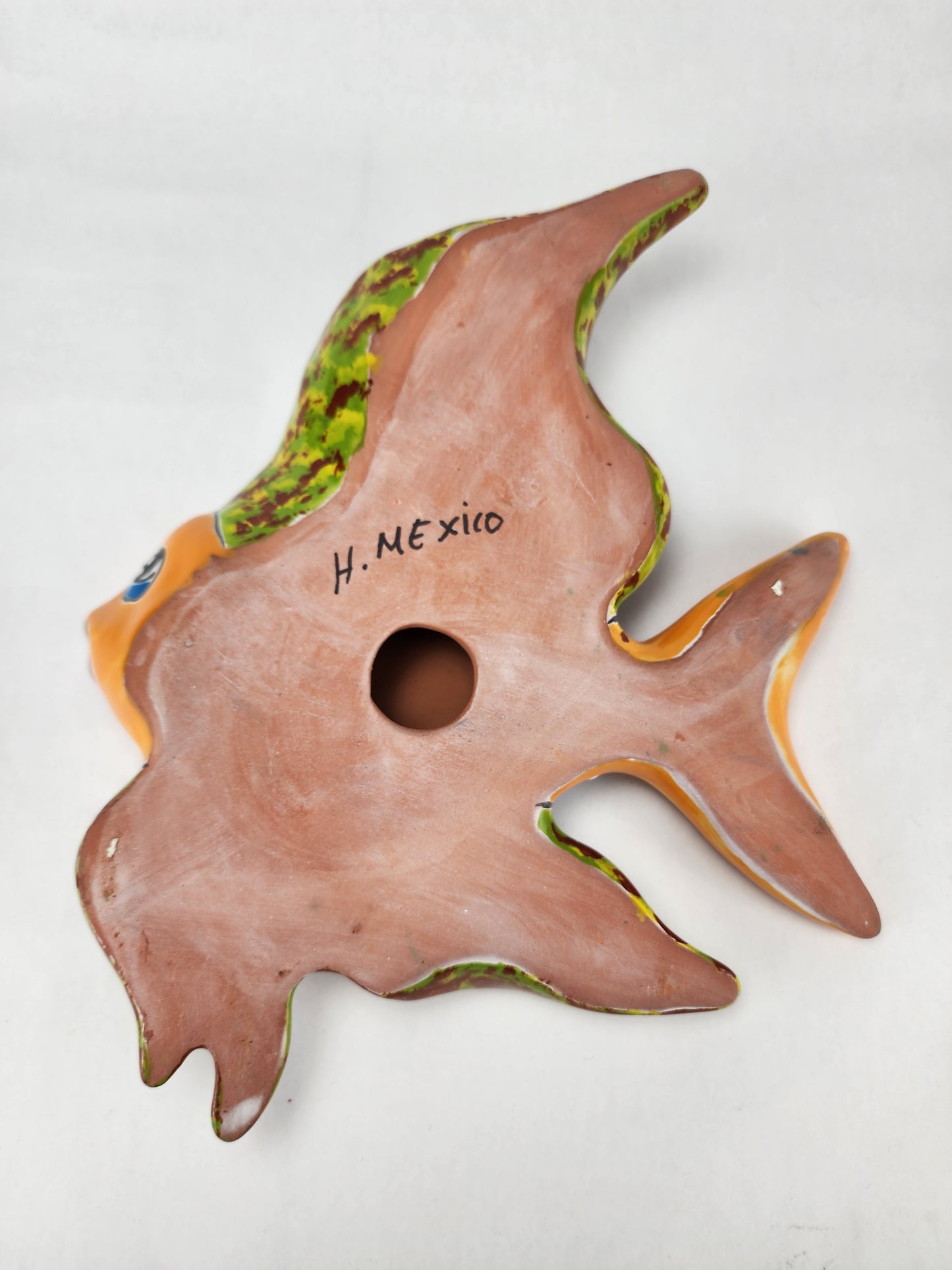 Artisan Hand-Painted Fish - Mexican Ceramic Folk Art Sculpture