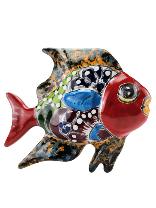 Fish Wall Deco Hand Painted Mexican Folk Art