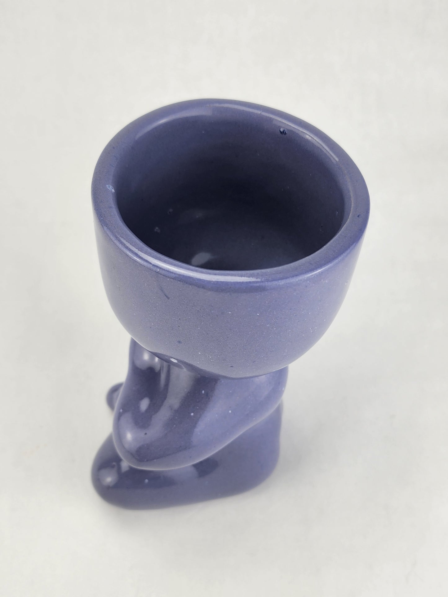 Vintage Yoga Figurine Ceramic – Handcrafted Flower Pot & Candle Holder
