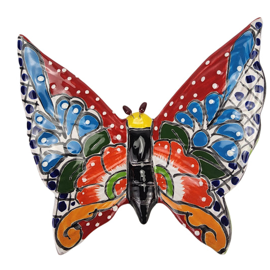 Clay Butterfly Hand Painted Wall Deco