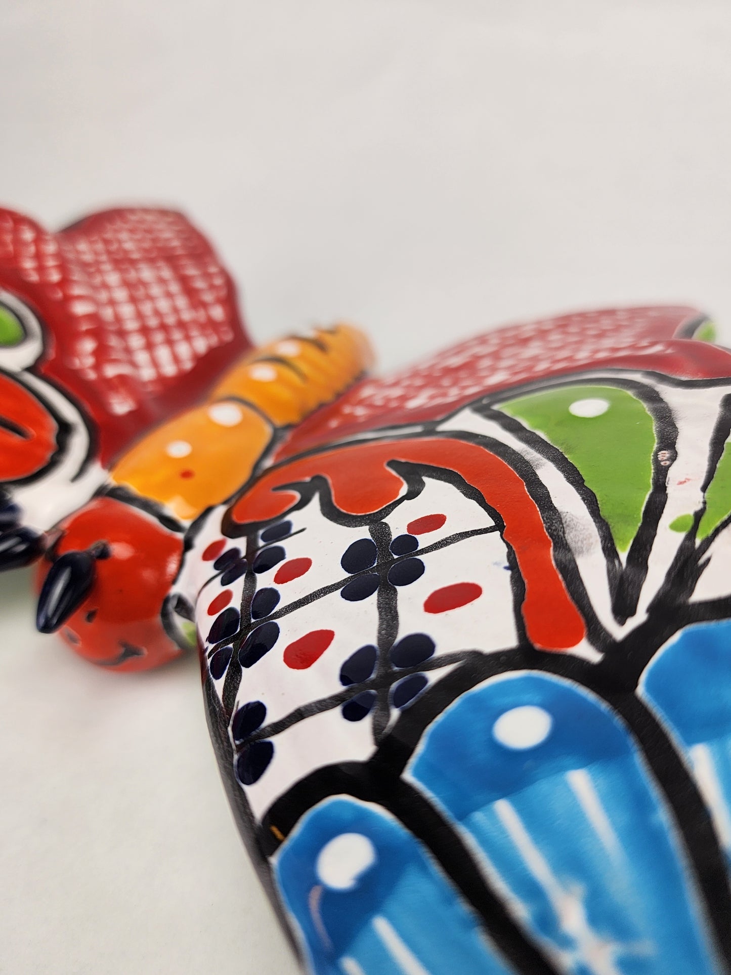 Hand-Painted Mexican Butterfly Figurine - Artistic & Vibrant