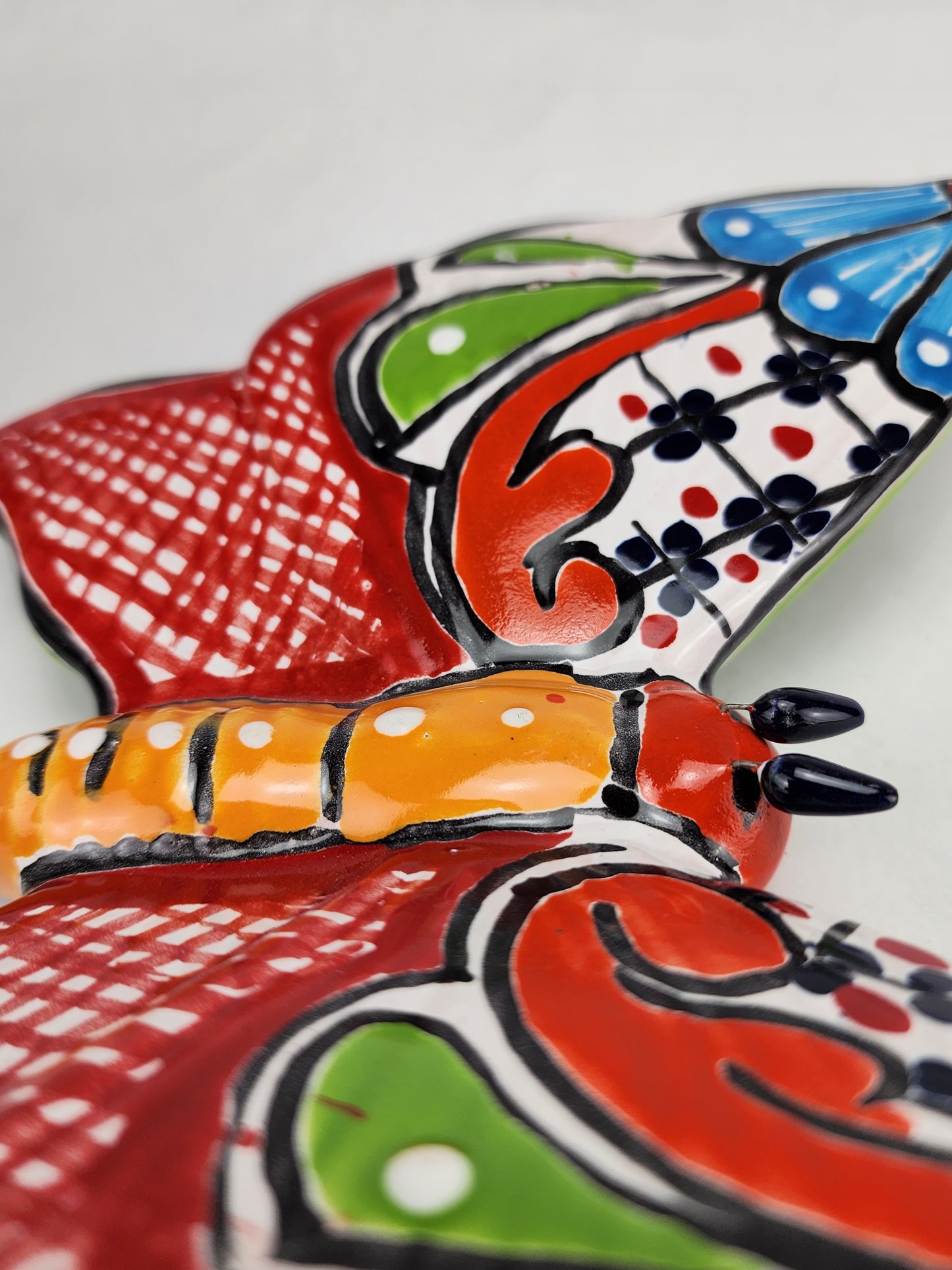 Hand-Painted Mexican Butterfly Figurine - Artistic & Vibrant