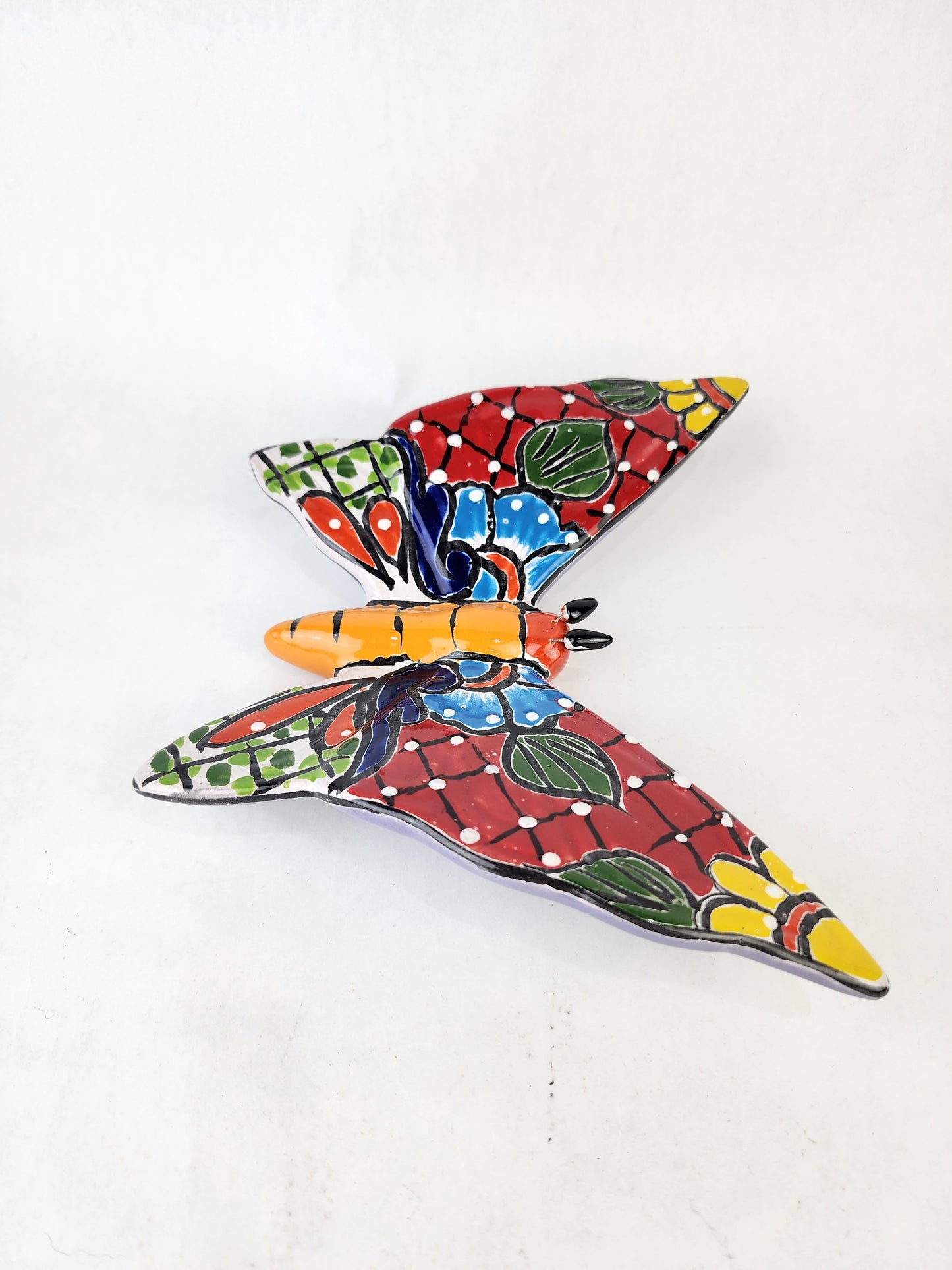 Mexican Butterfly Figurine - Handcrafted, Vibrant Artistic Masterpiece
