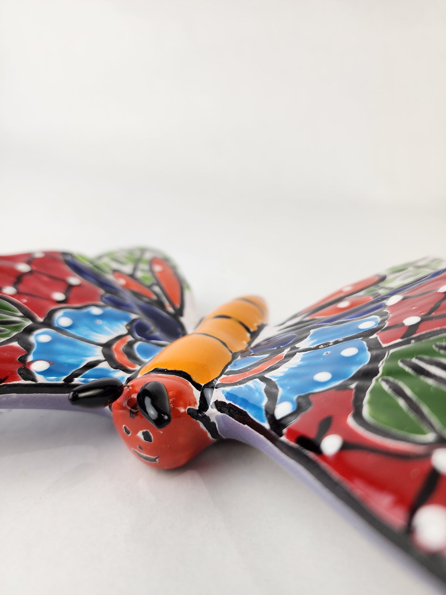 Mexican Butterfly Figurine - Handcrafted, Vibrant Artistic Masterpiece