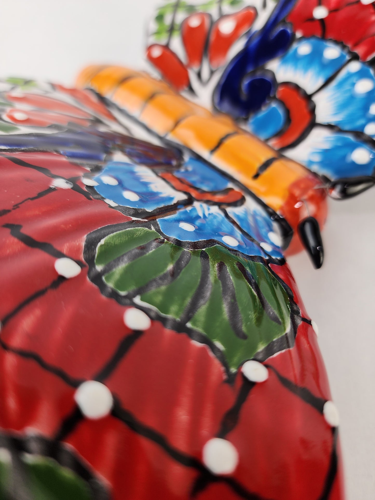Handcrafted Mexican Butterfly Figurine - Vibrant Art Piece