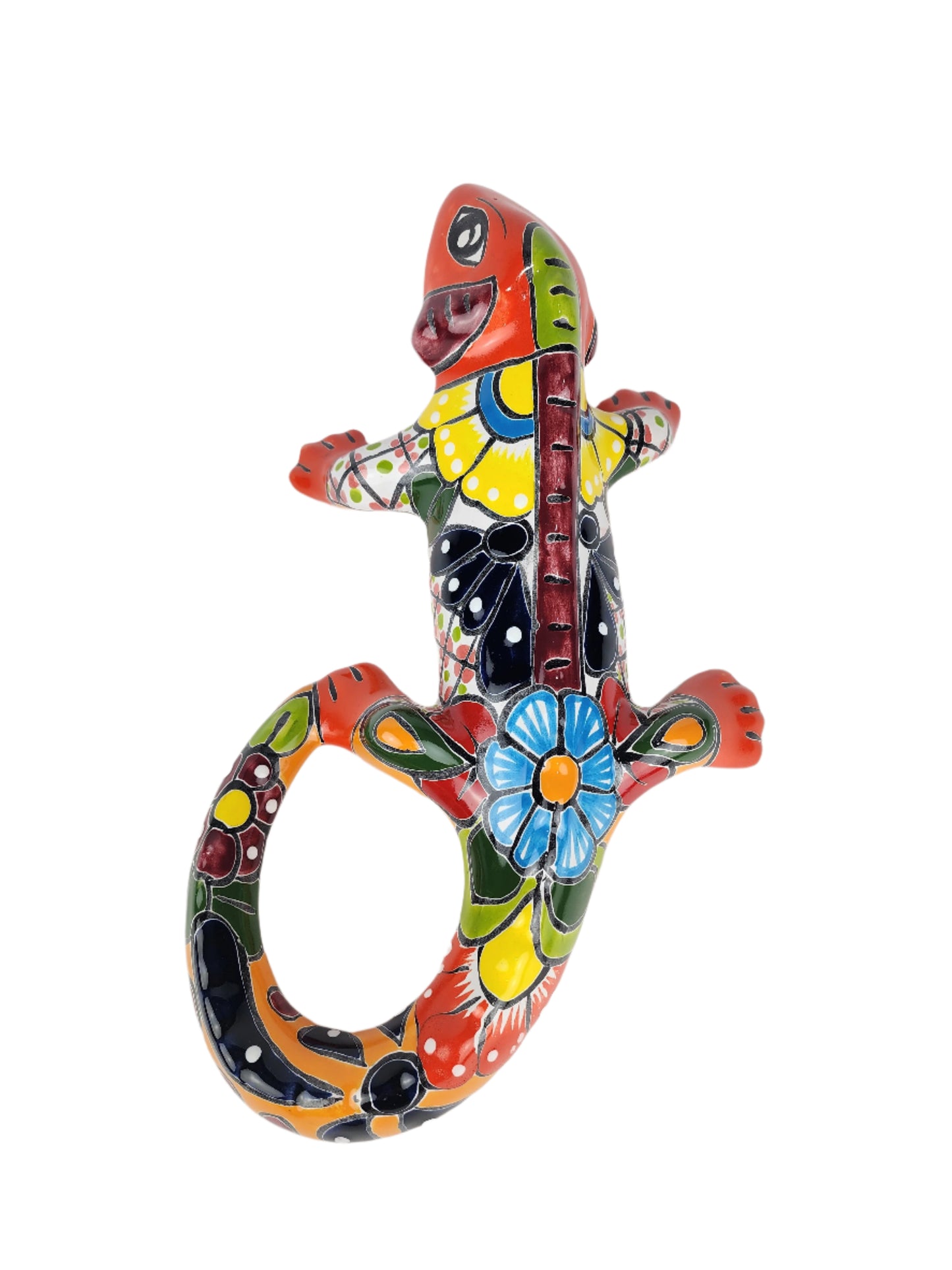 Garden Deco Hand Painted Iguana