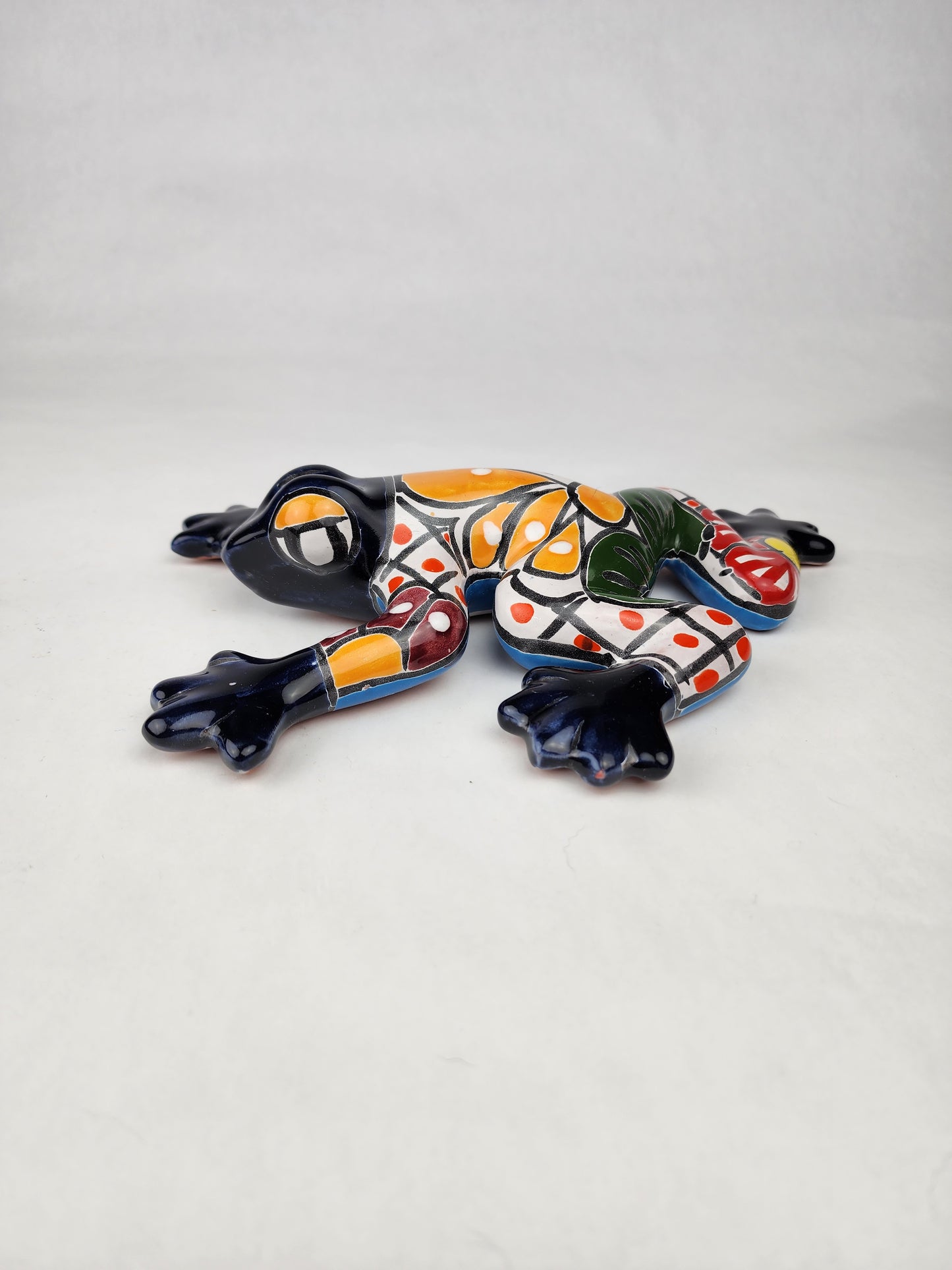 Hand-Painted Talavera Frog – Vibrant Mexican Pottery for Home & Garden Decor