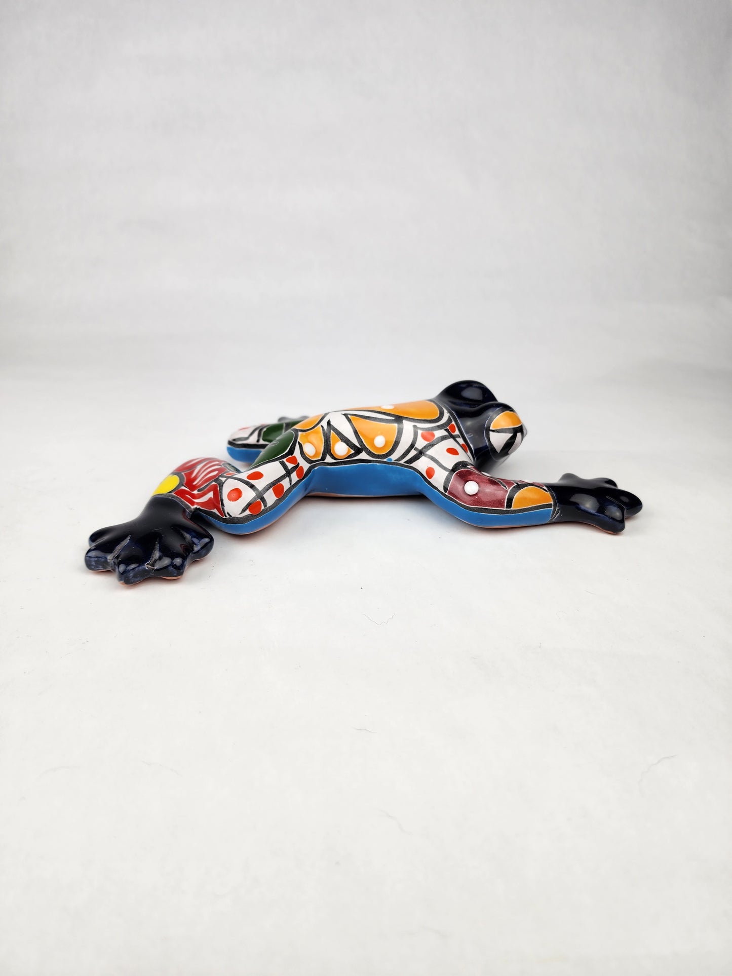 Hand-Painted Talavera Frog – Vibrant Mexican Pottery for Home & Garden Decor