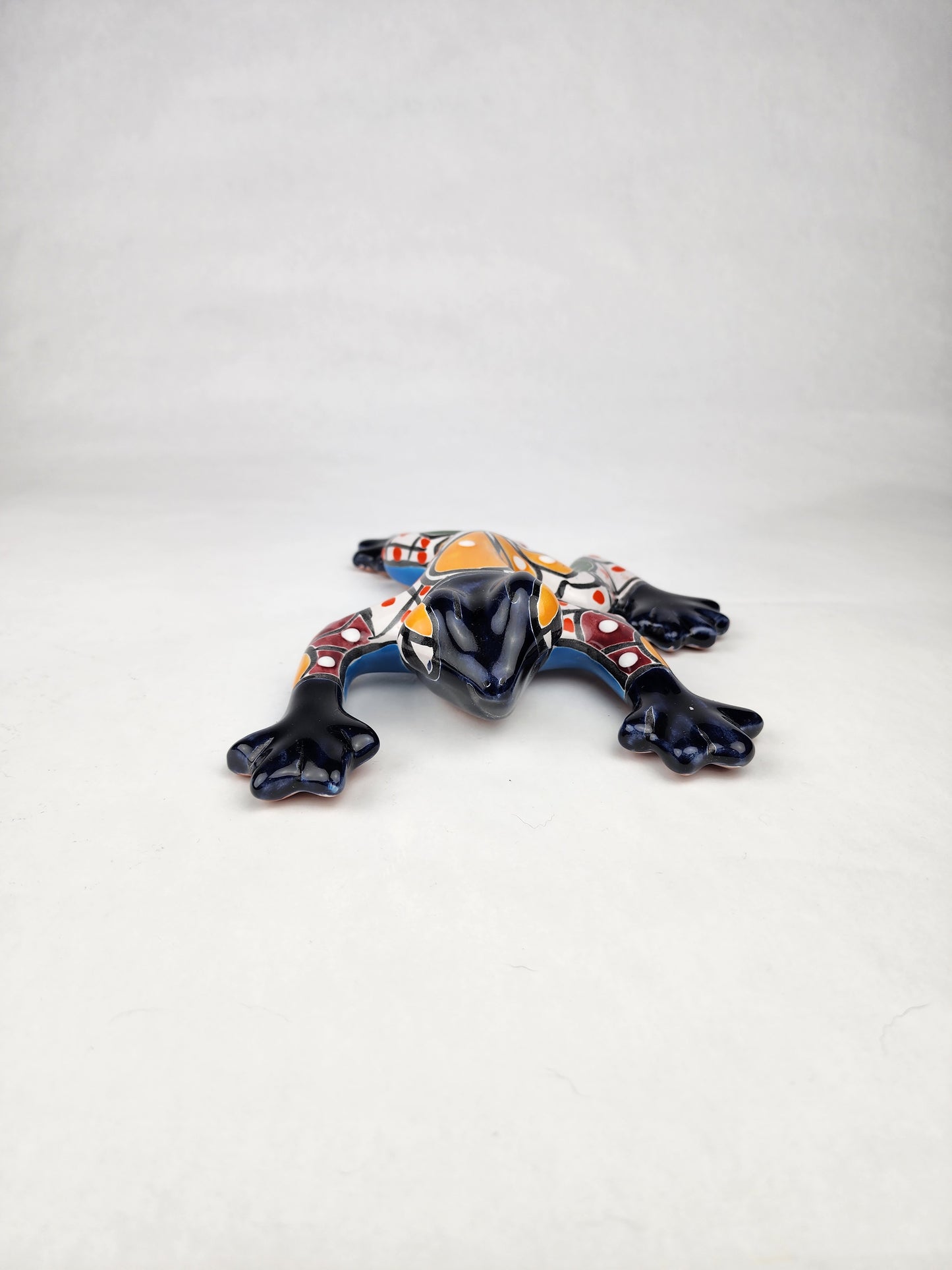 Hand-Painted Talavera Frog – Vibrant Mexican Pottery for Home & Garden Decor