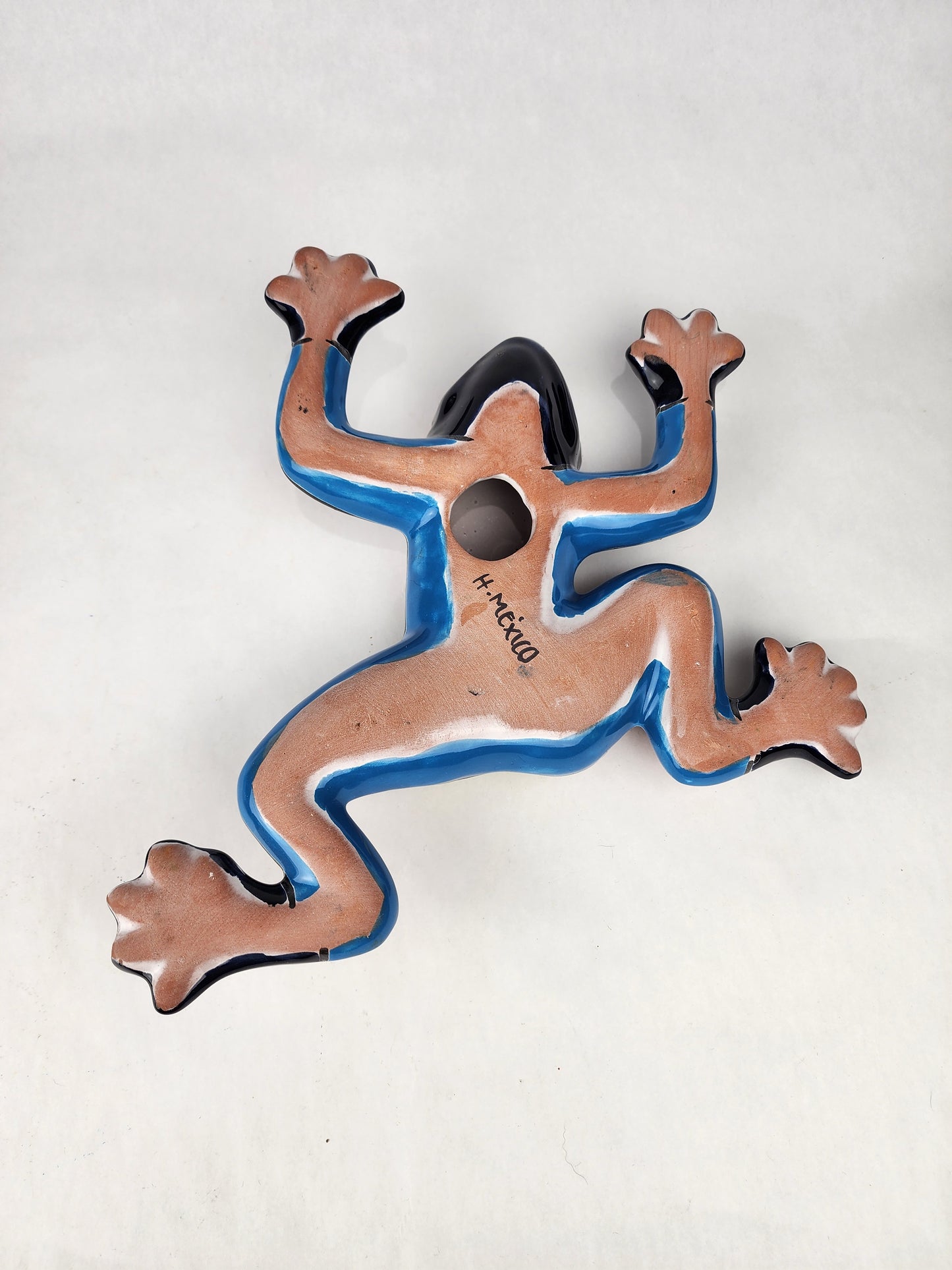 Colorful Talavera Frog Statue – Artisan Handmade Mexican Ceramic Art Gift