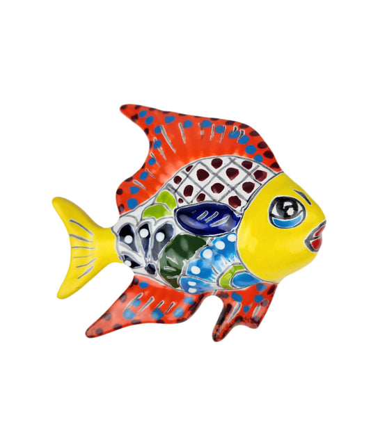 Hand-Painted Fish Mexican Wall Decor