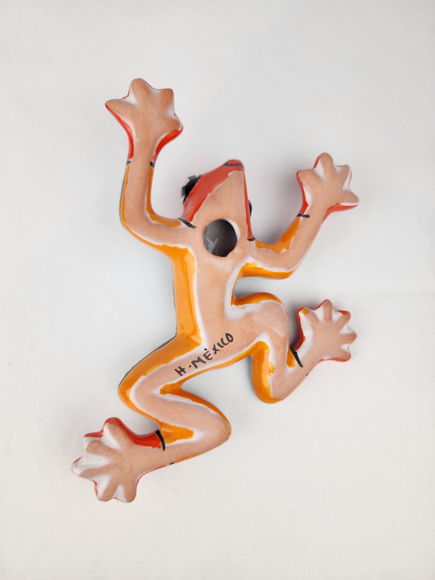 Handmade Talavera Frog – Eye-Catching Mexican Pottery Garden Sculpture
