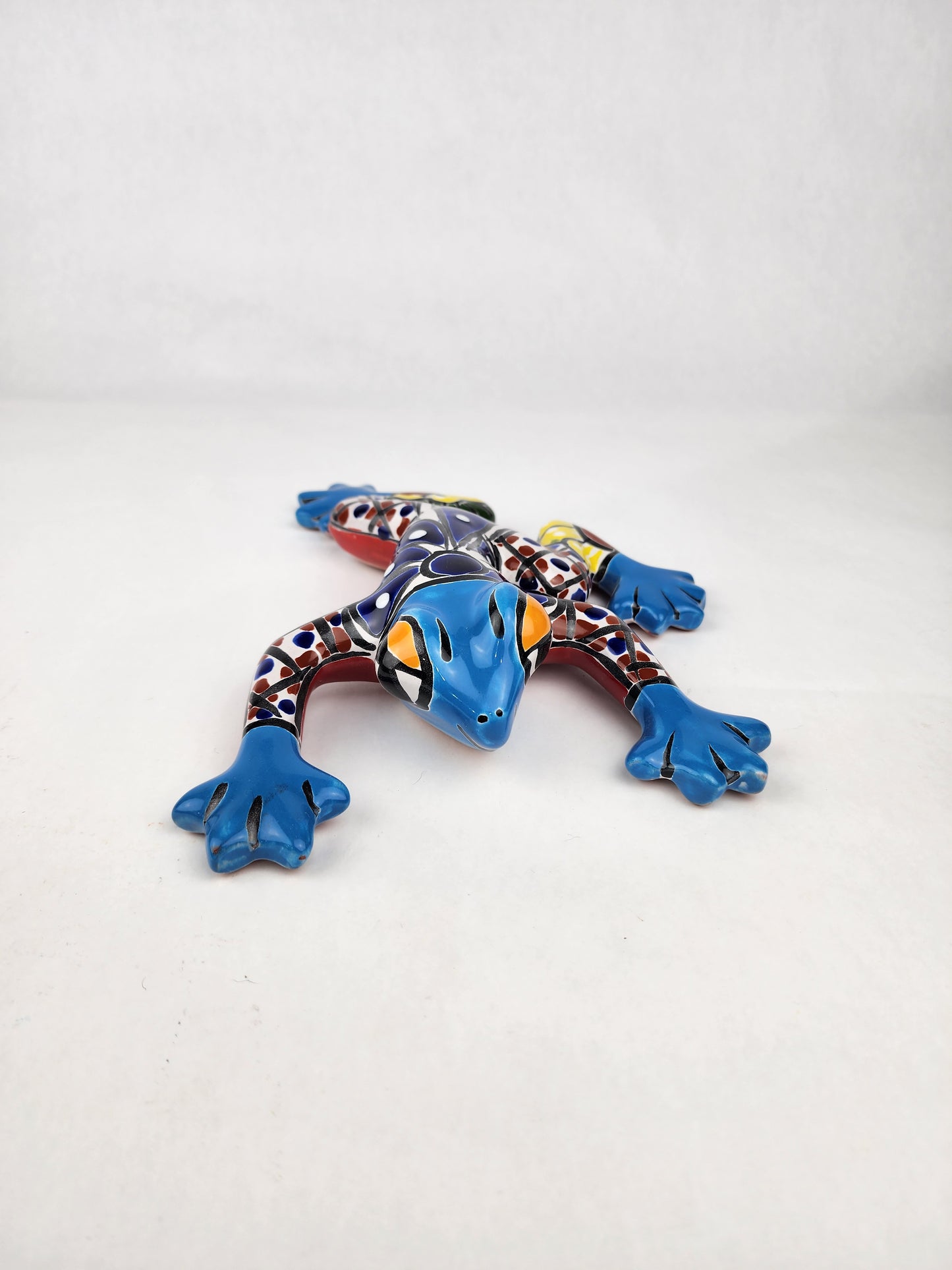 Vibrant Ceramic Talavera Frog – Mexican Folk Art for Patio, Garden & Home