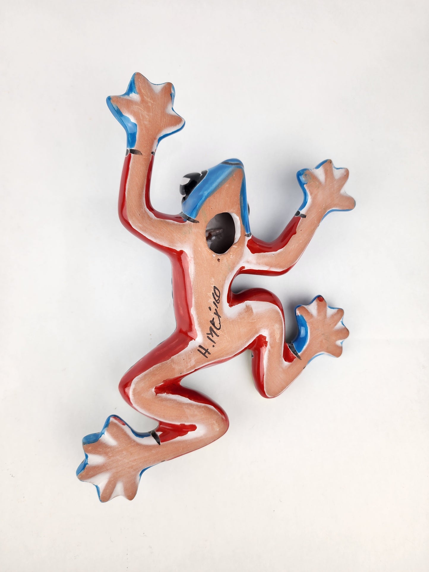 Vibrant Ceramic Talavera Frog – Mexican Folk Art for Patio, Garden & Home