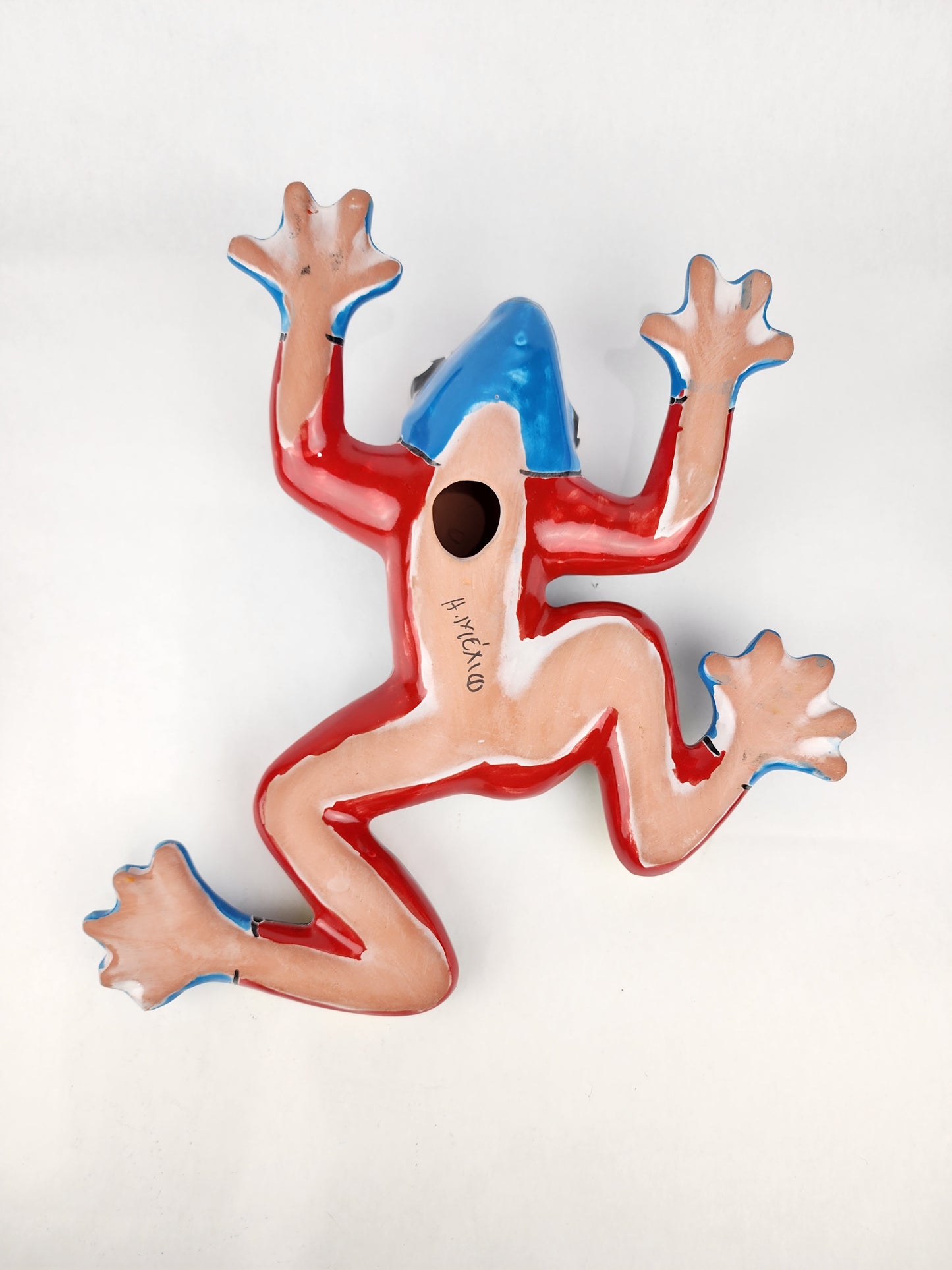 Decorative Talavera Frog Statue – Handmade Mexican Ceramic Art for Any Space