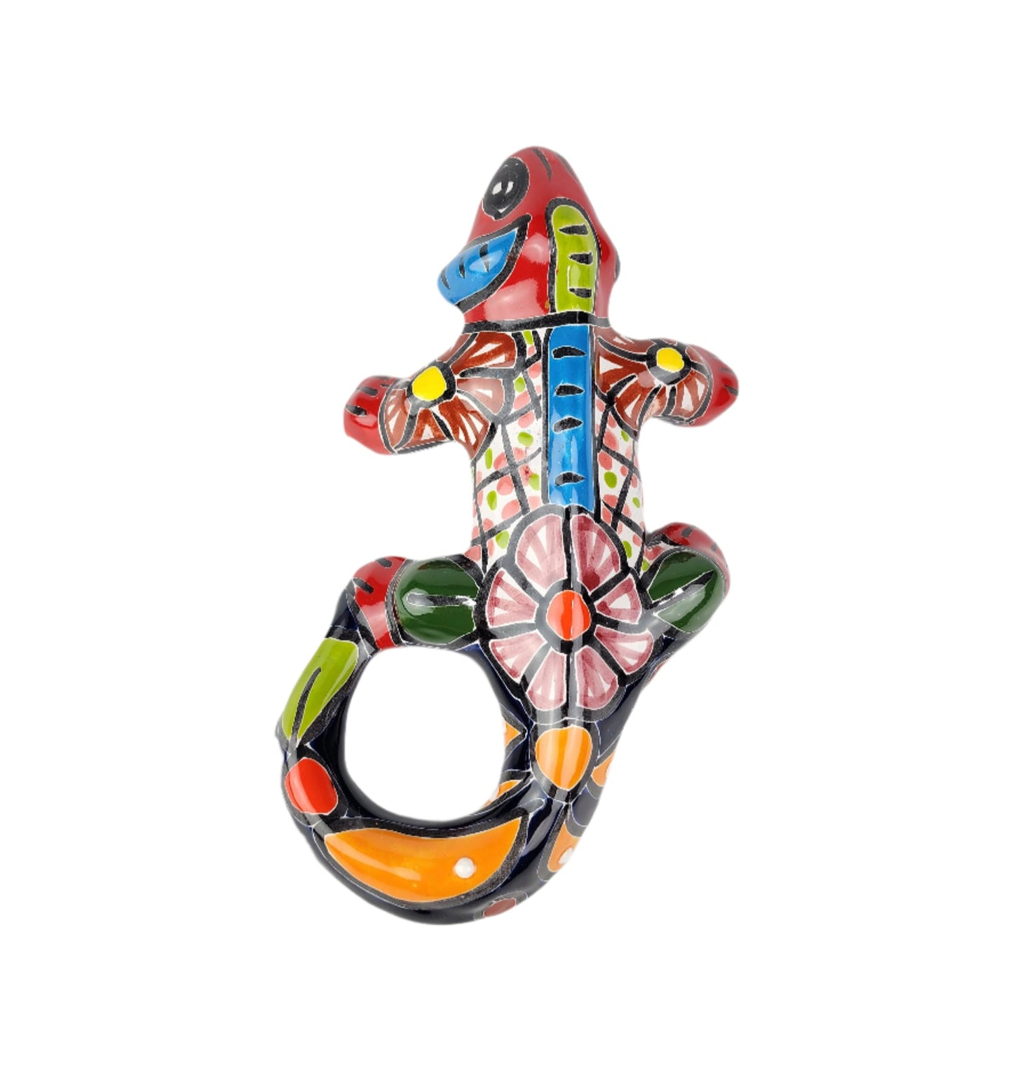 Colorful Ceramic Iguana - Casa Villa Arte