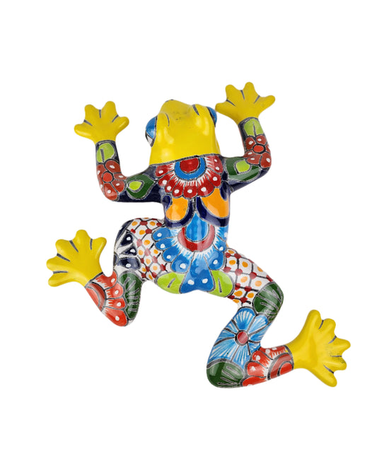 Colorful Mexican Ceramic Frog - Casa Villa Arte