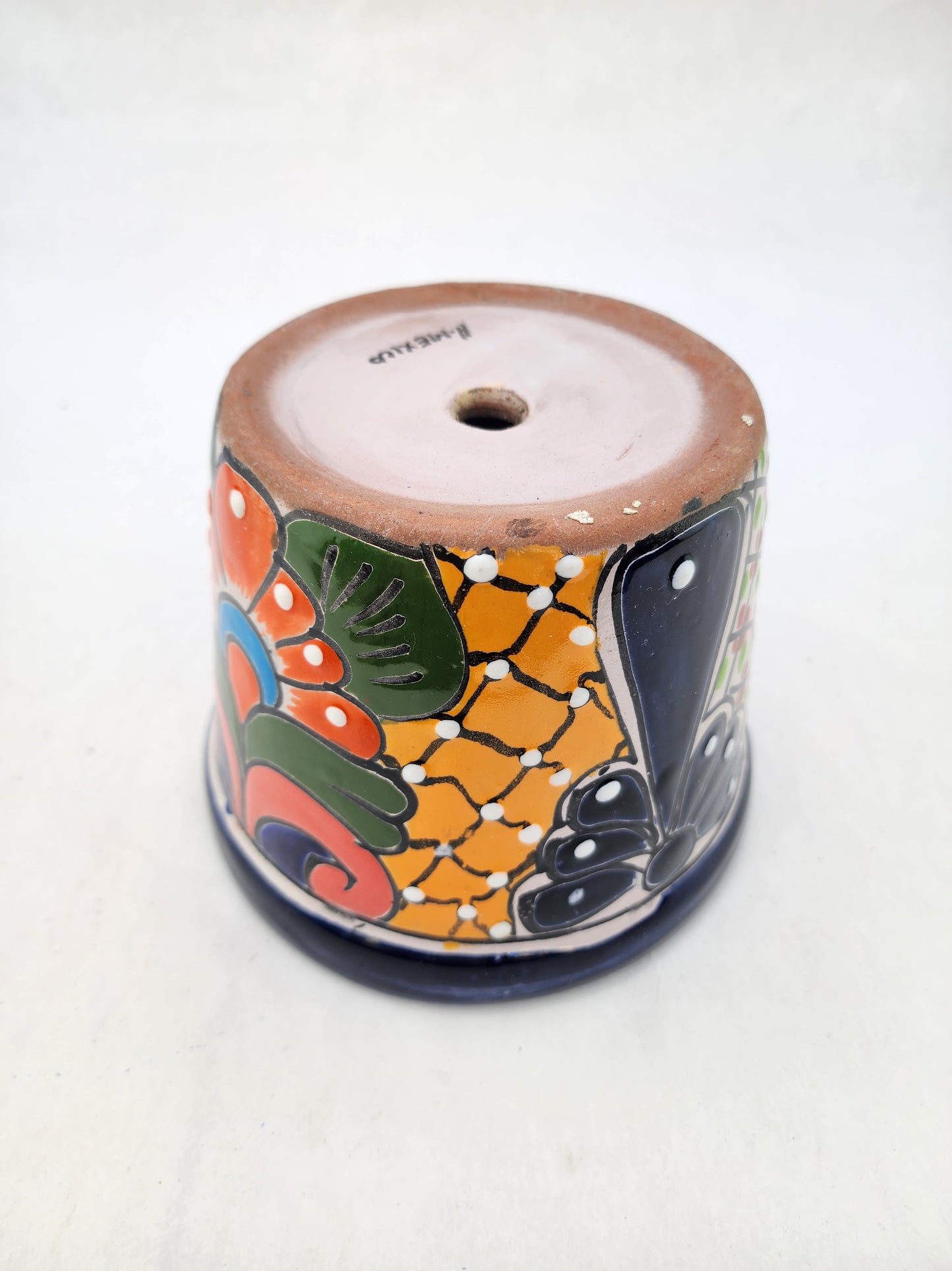 Ceramic Planter – Mexican Talavera Accent for Desk or Shelf