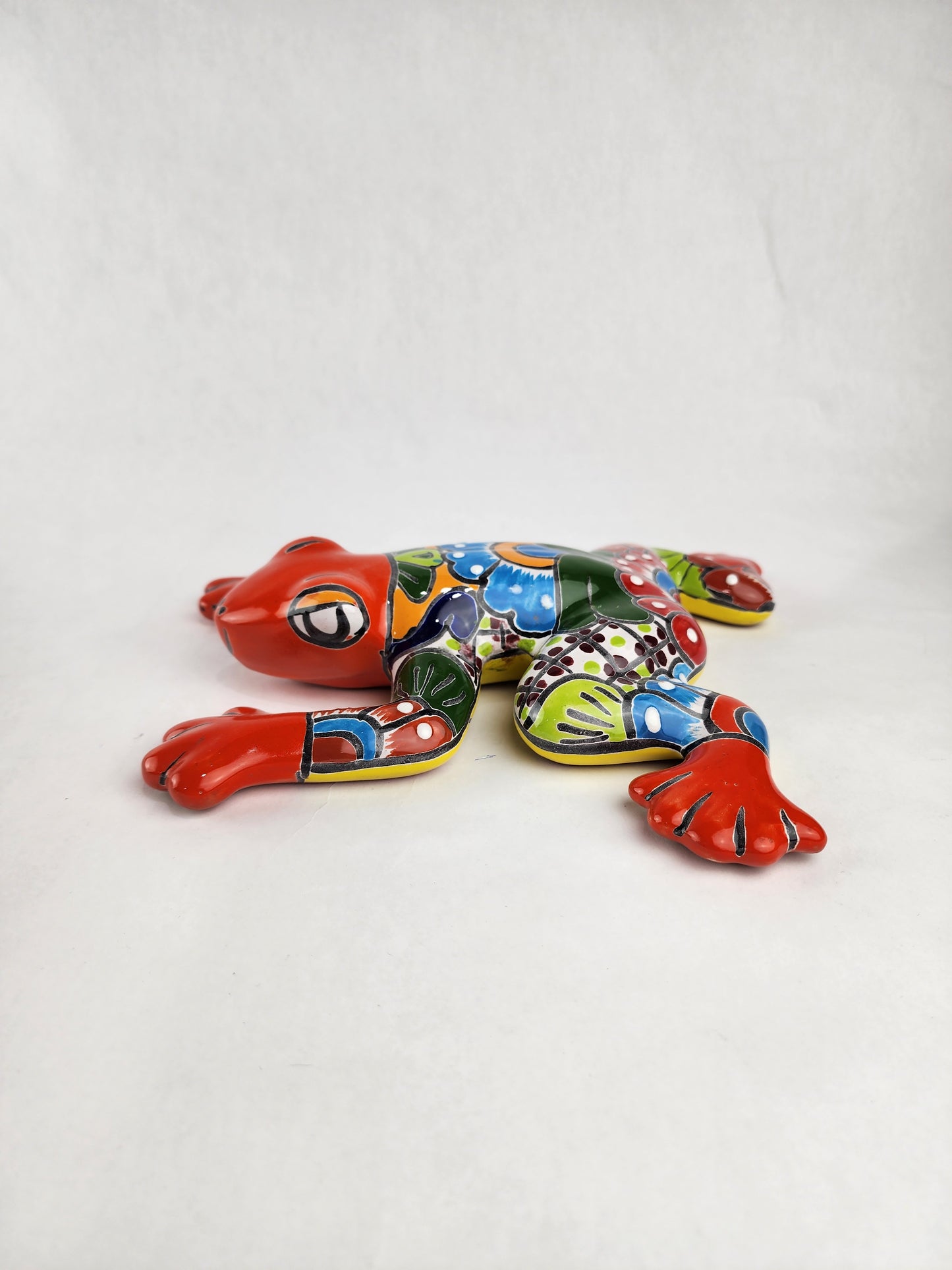 Boho Talavera Frog – Artistic Ceramic Decor with Mexican Flair