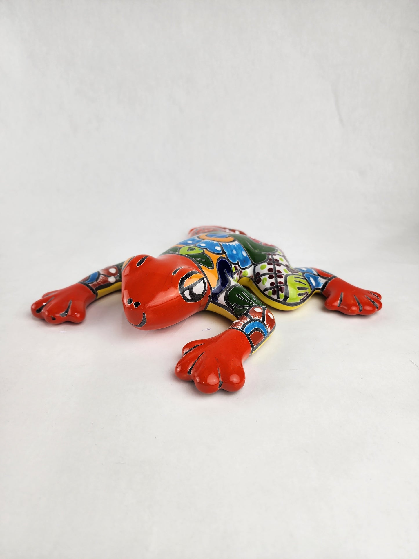 Boho Talavera Frog – Artistic Ceramic Decor with Mexican Flair