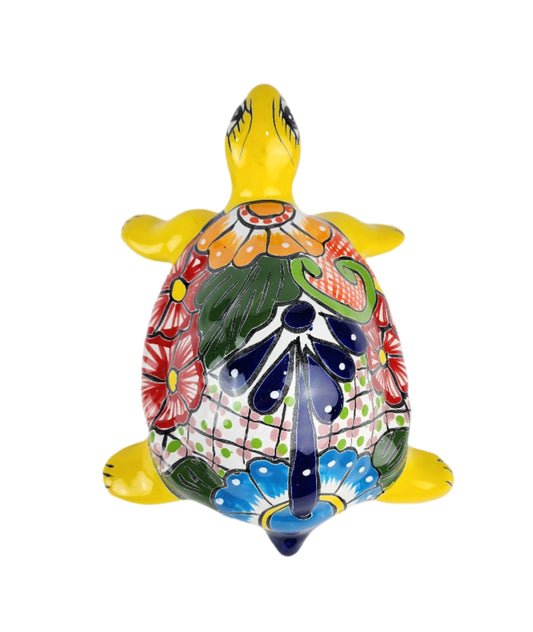 Hand-Painted Talavera Turtle - Casa Villa Arte