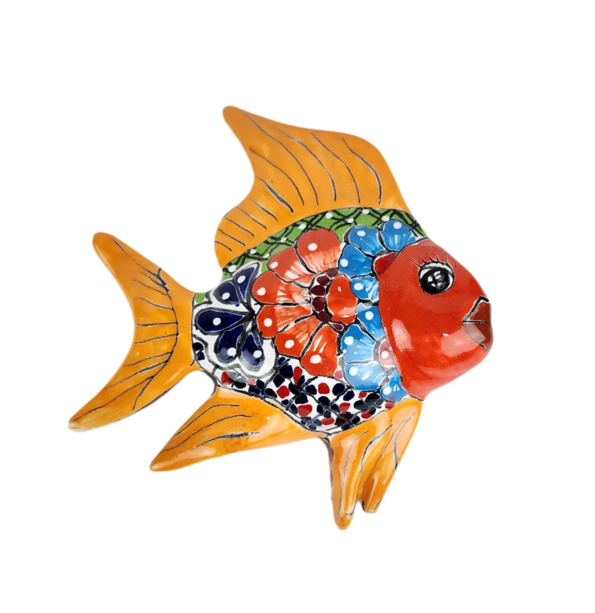 Decorative ceramic fish wall art on - Casa Villa Arte