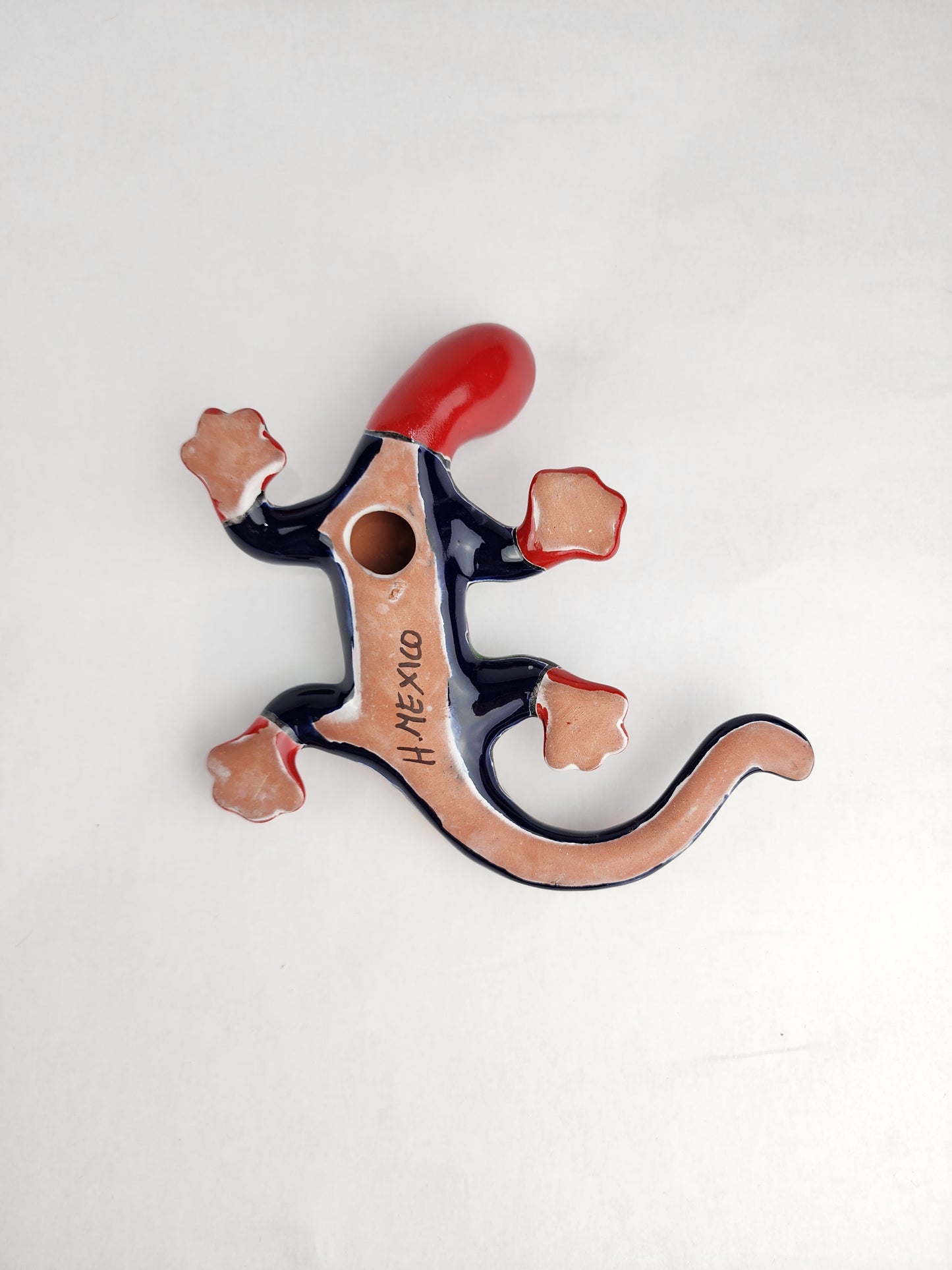 Colorful Talavera Gecko Lizard – Handcrafted Mexican Wall Art