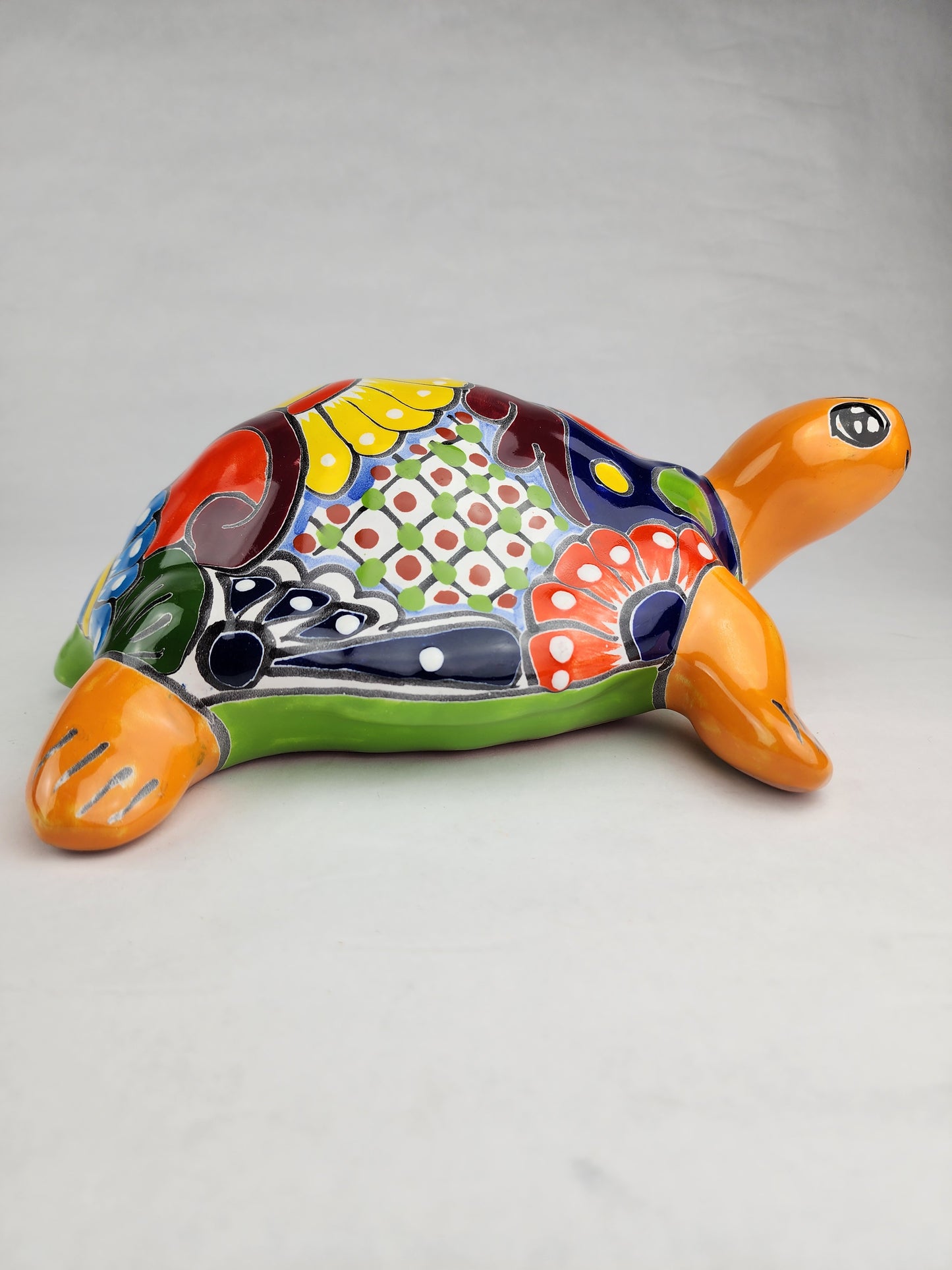 Talavera Ceramic Turtle – Whimsical Handcrafted Home Decor