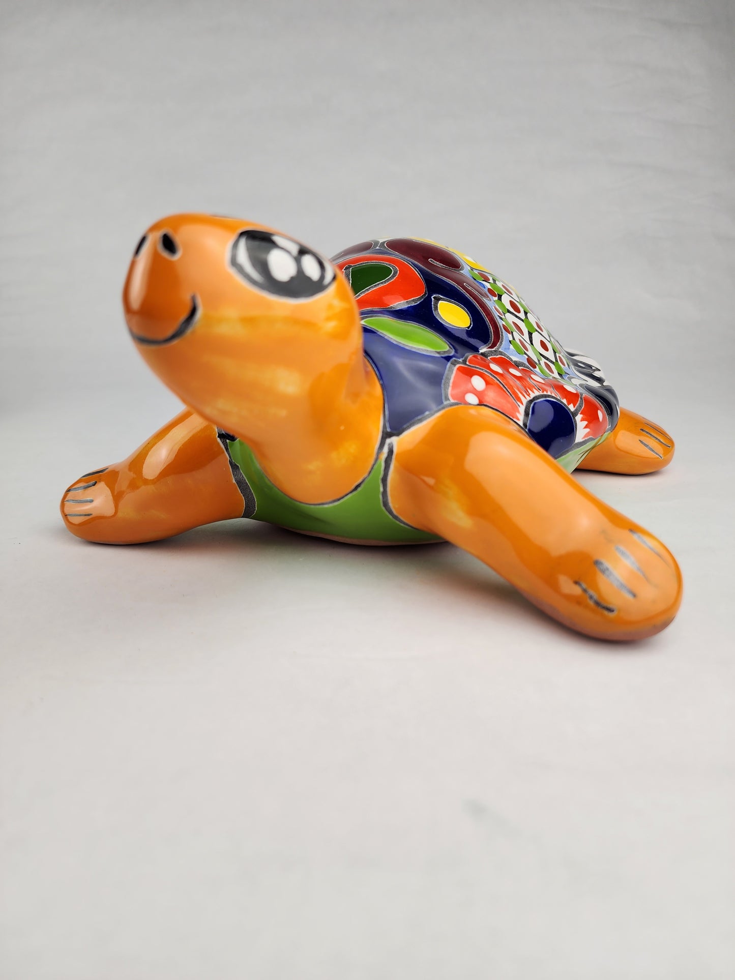 Talavera Ceramic Turtle – Whimsical Handcrafted Home Decor