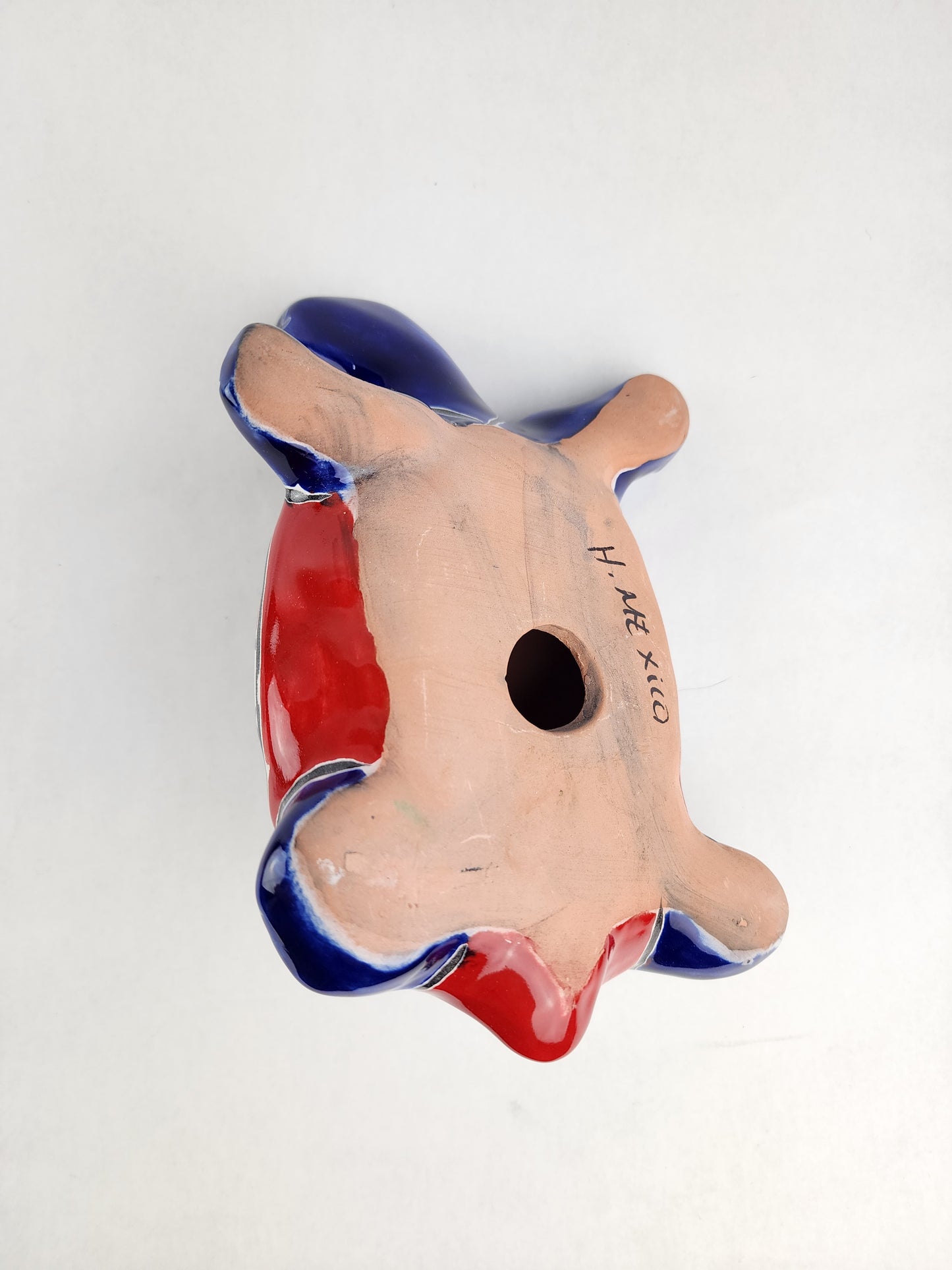 Blue Talavera Ceramic Turtle – Hand-Painted Mexican Folk Art