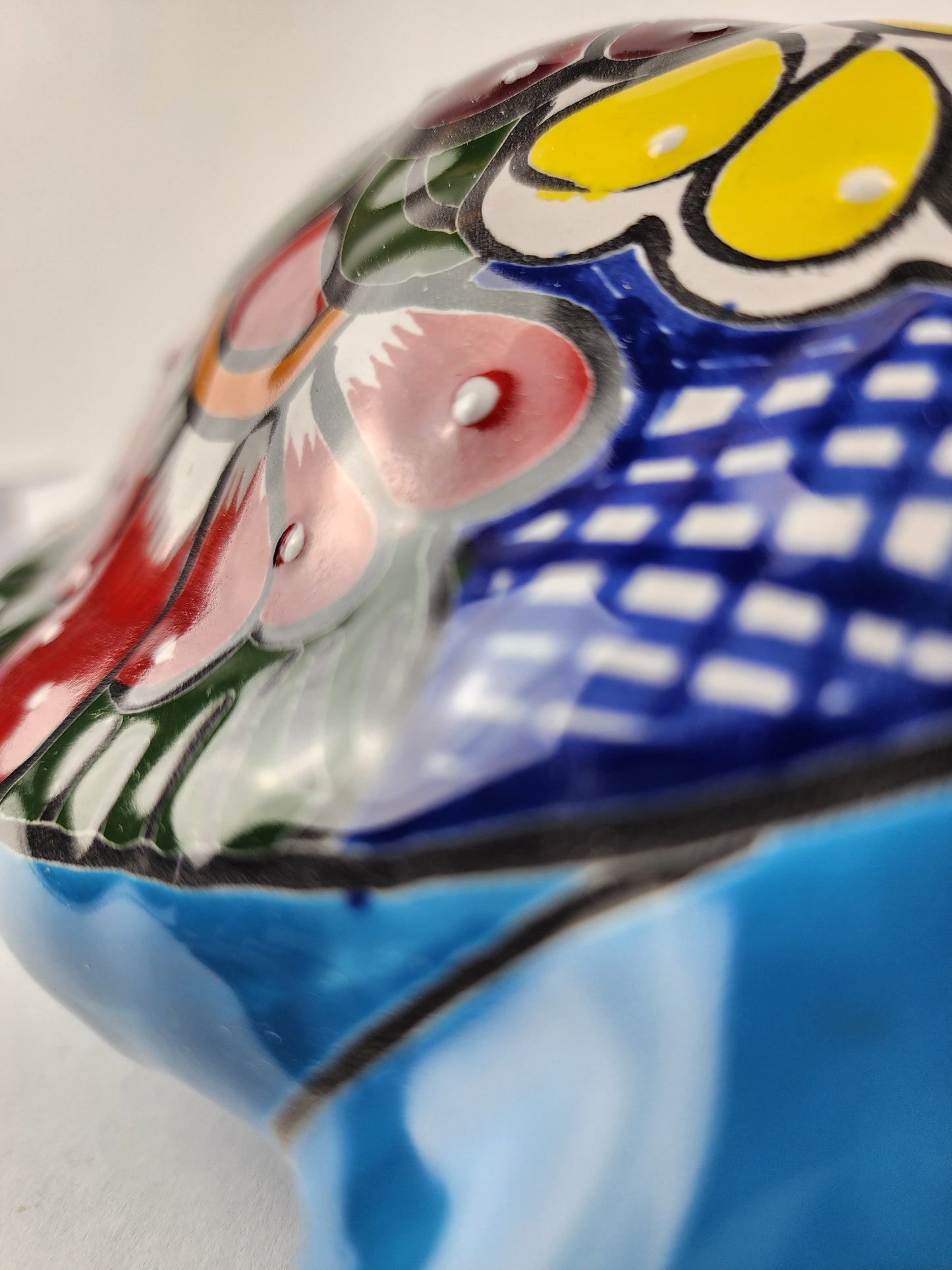 Talavera Turtle in Aqua – Handcrafted Ceramic Coastal Decor