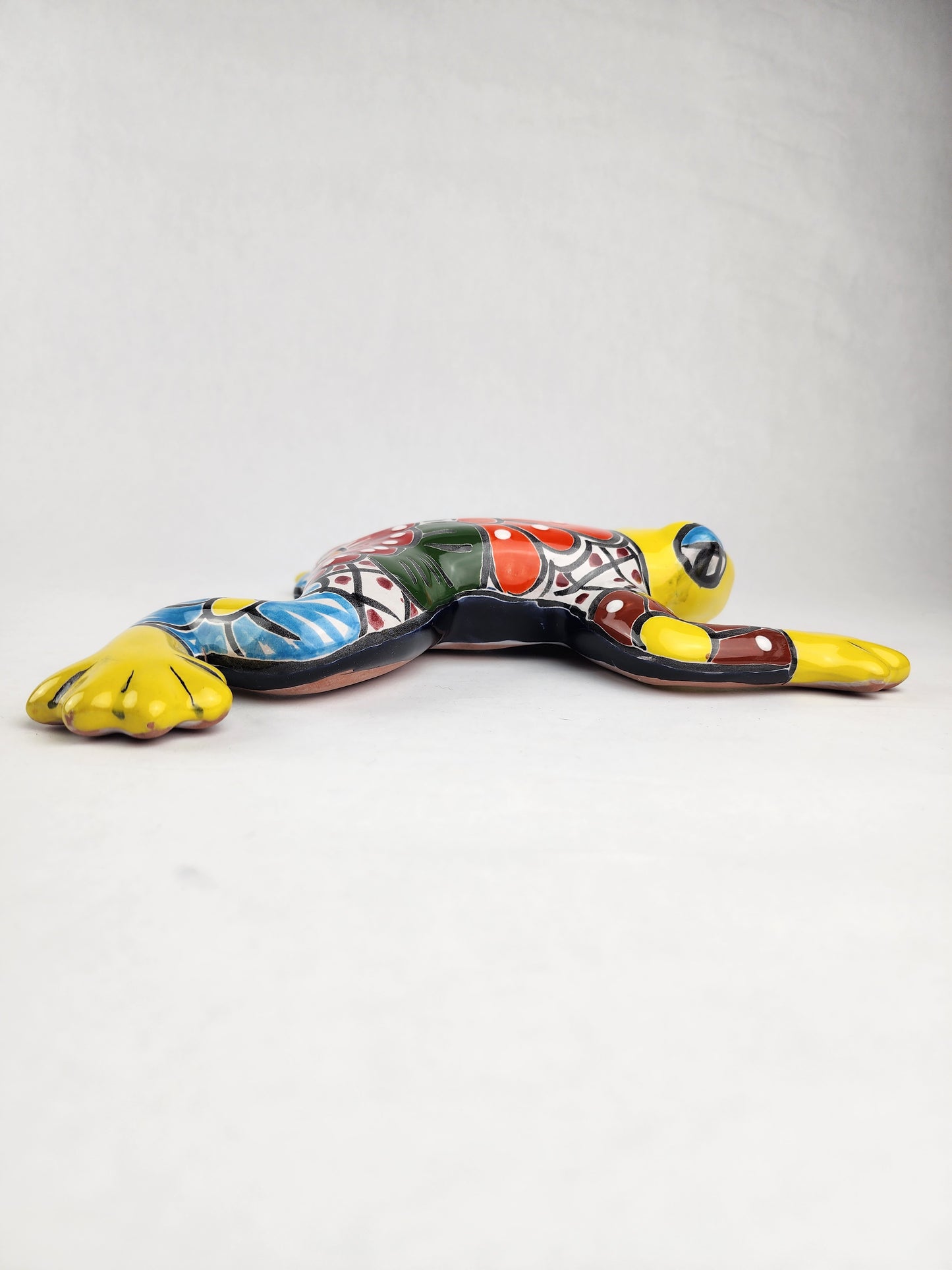 Yellow Talavera Frog – Hand-Painted Mexican Ceramic Art