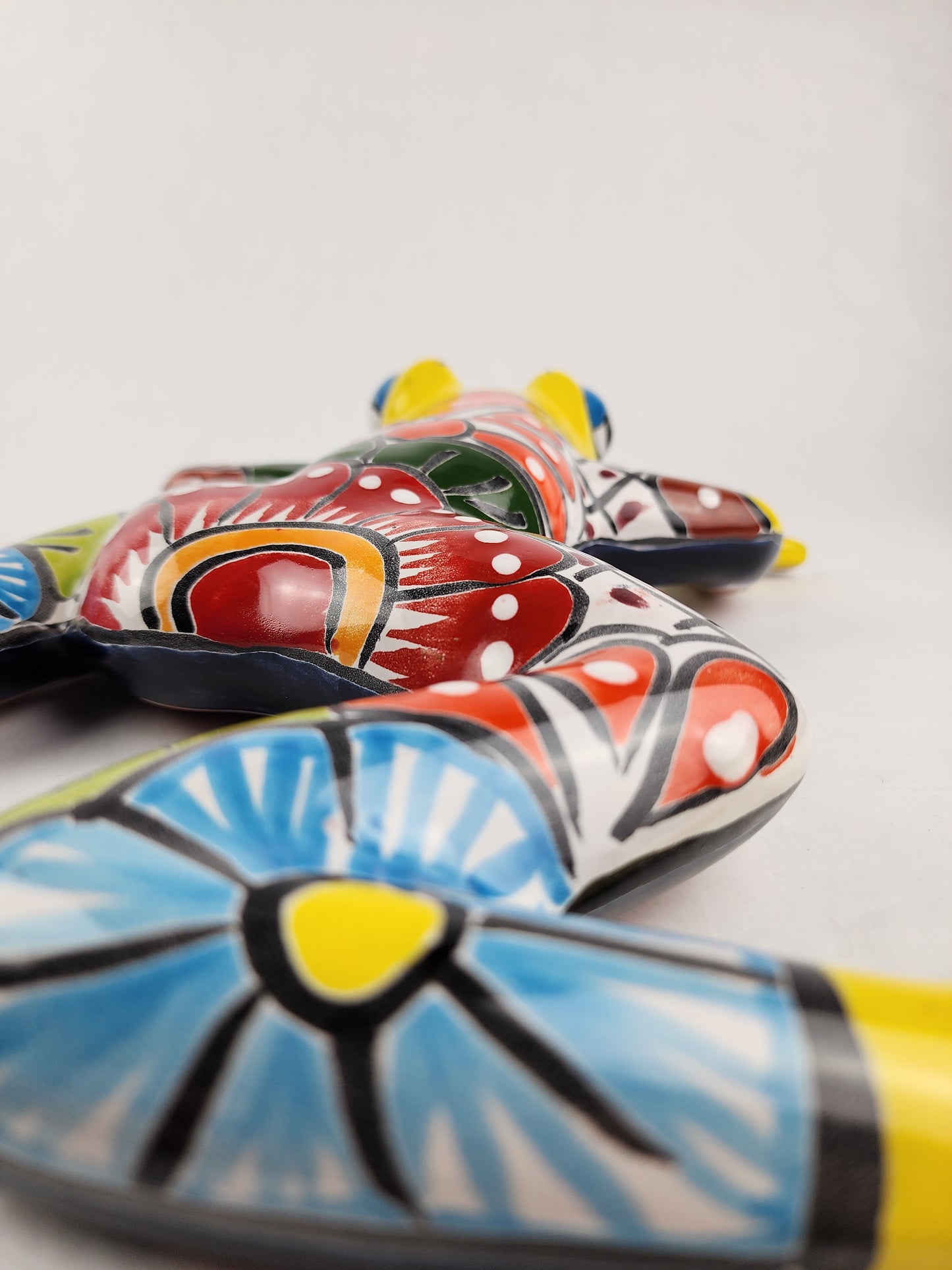 Large Yellow Talavera Frog – Mexican Folk Art Accent