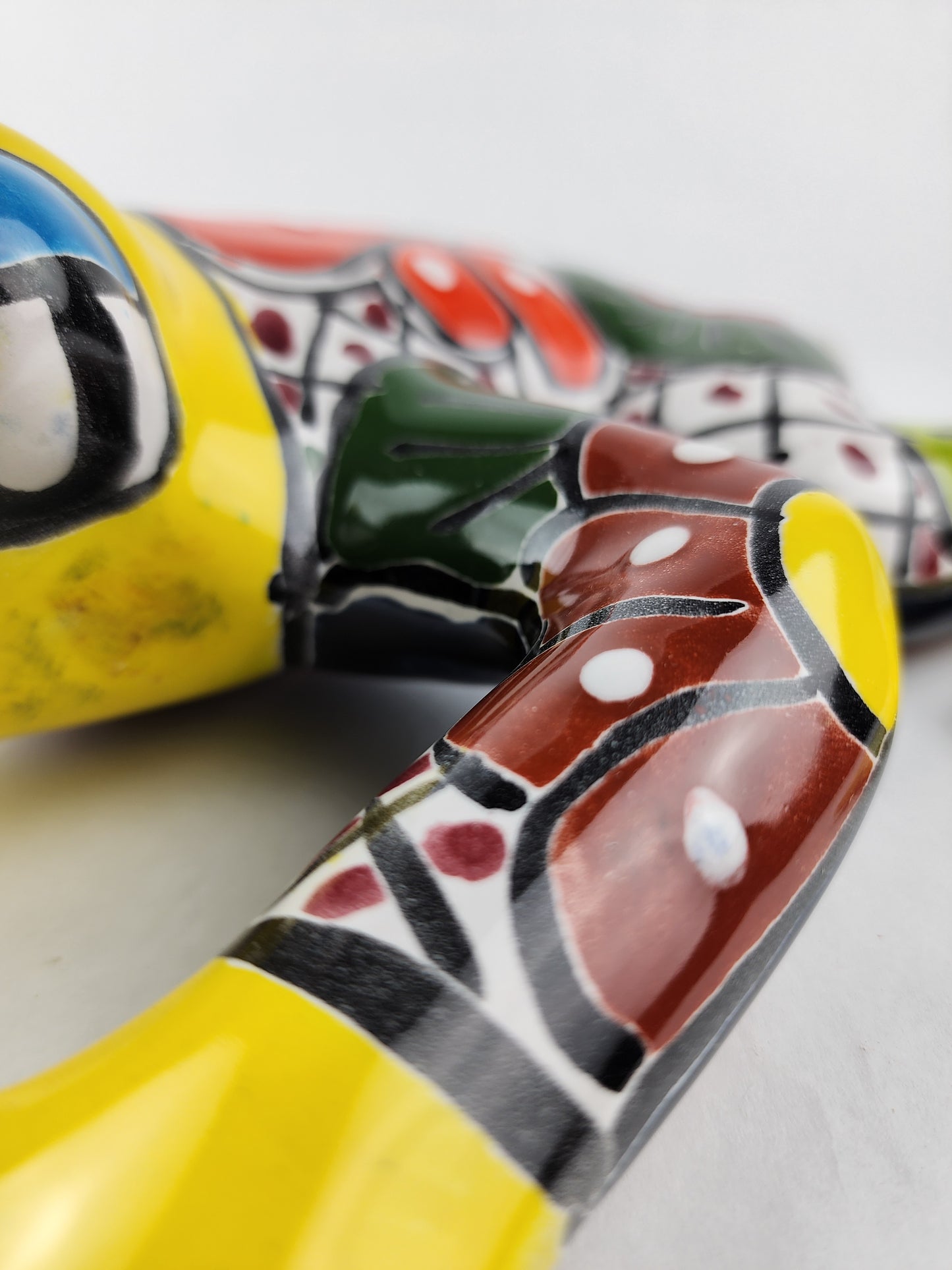 Large Yellow Talavera Frog – Mexican Folk Art Accent