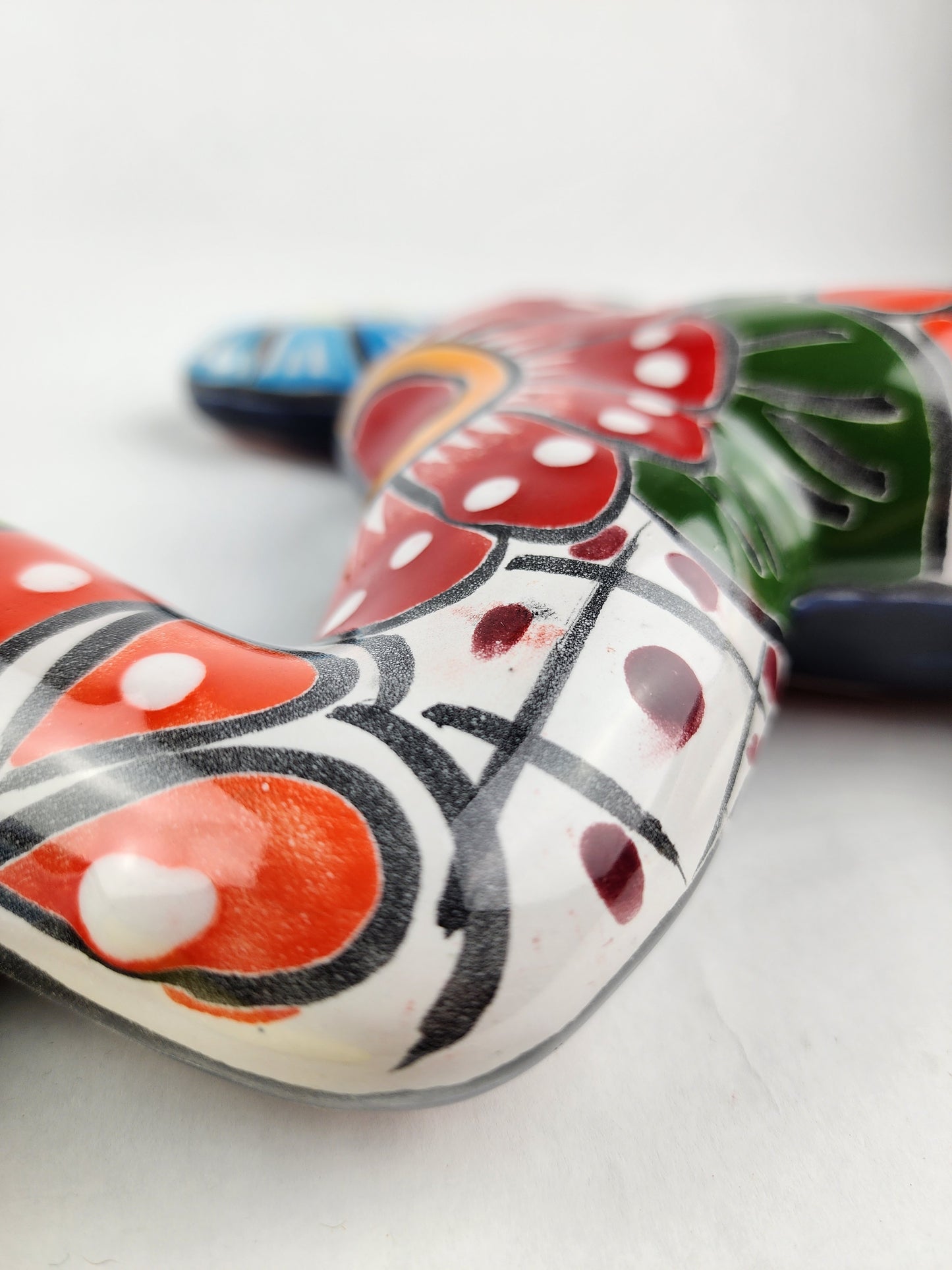 Yellow Talavera-Style Frog – Handcrafted Mexican Folk Art Décor