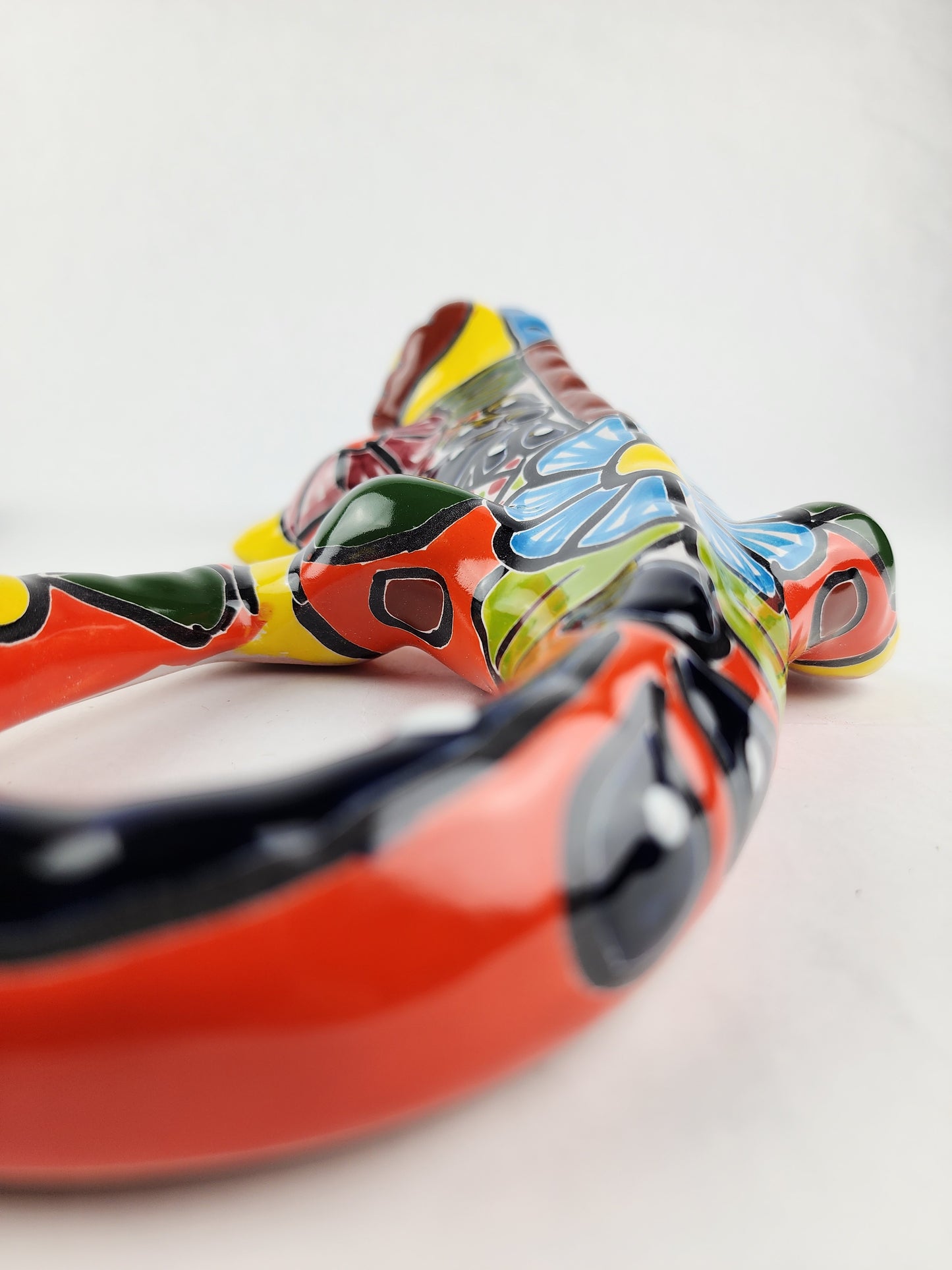 Multicolor Ceramic Iguana – Yellow Talavera Wall Lizard