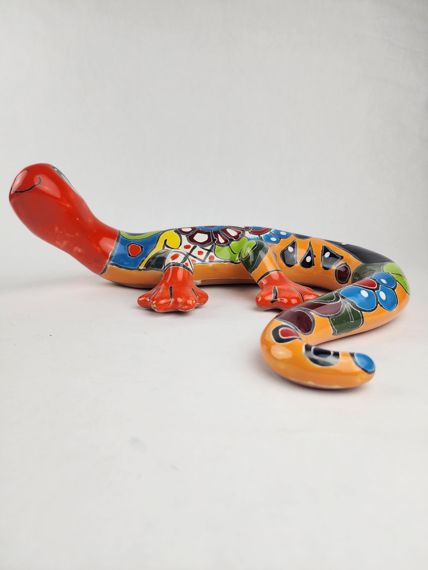 Mexican Folk Art Gecko – One-of-a-Kind Talavera Decor