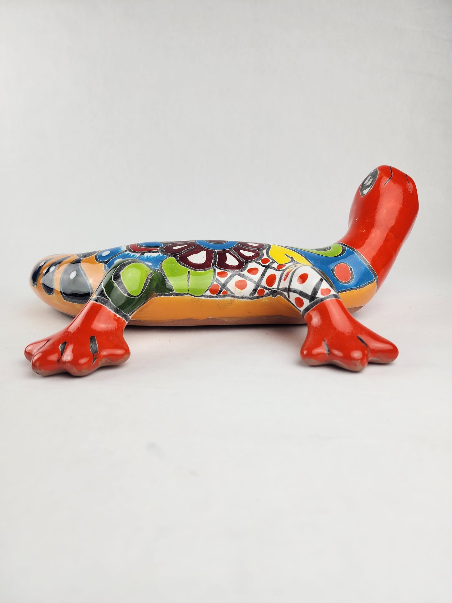 Mexican Folk Art Gecko – One-of-a-Kind Talavera Decor