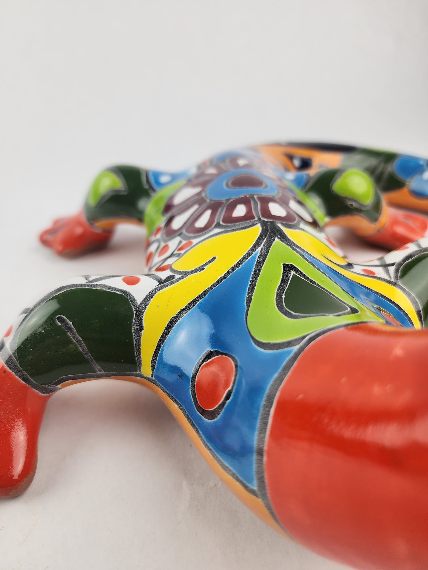 Mexican Folk Art Gecko – One-of-a-Kind Talavera Decor