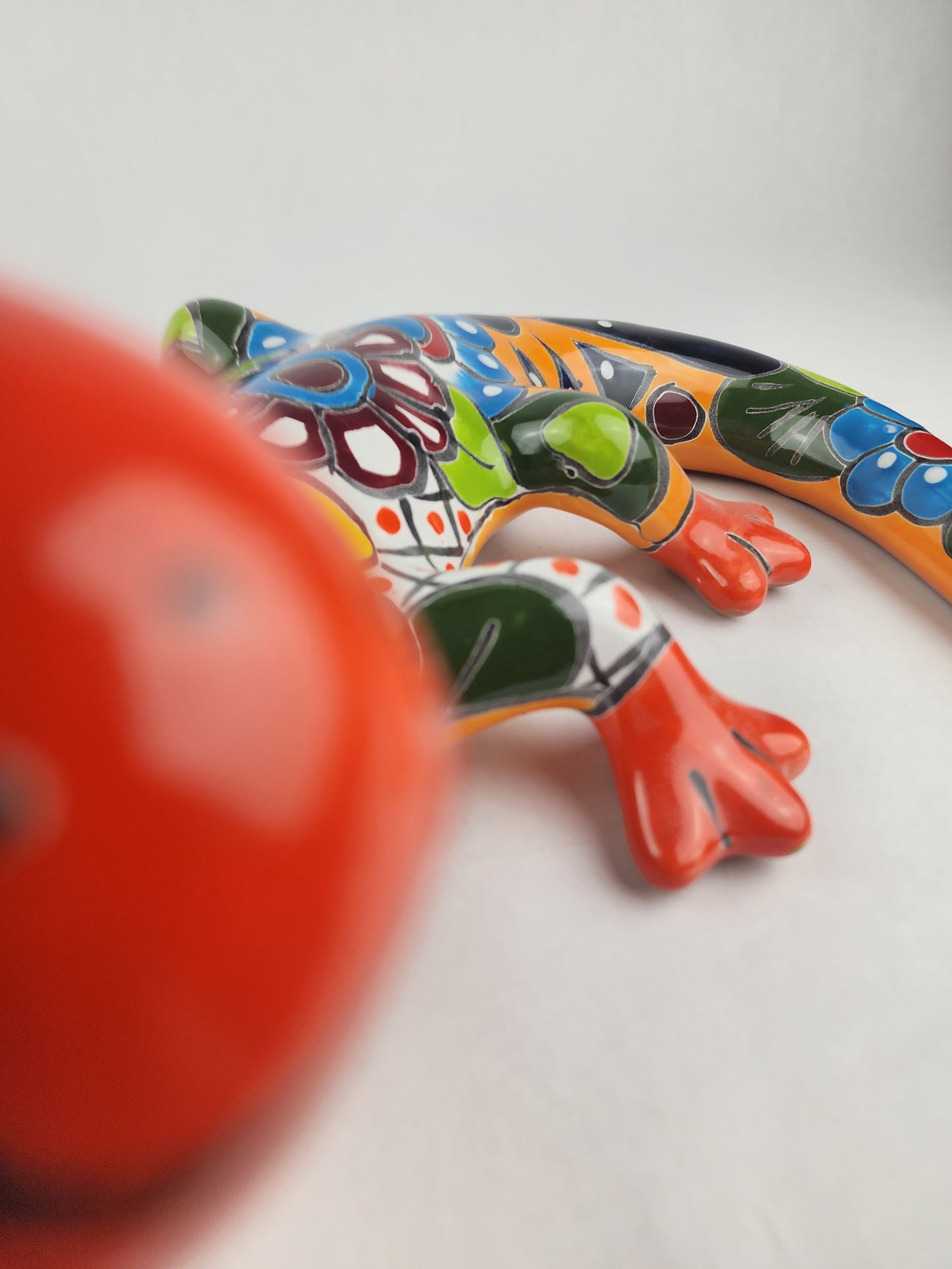 Mexican Folk Art Gecko – One-of-a-Kind Talavera Decor
