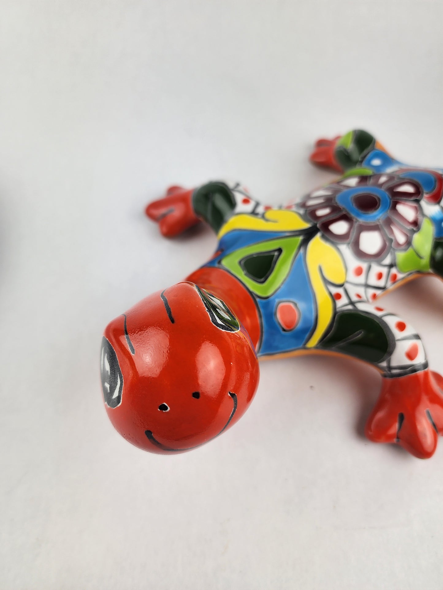 Mexican Folk Art Gecko – One-of-a-Kind Talavera Decor