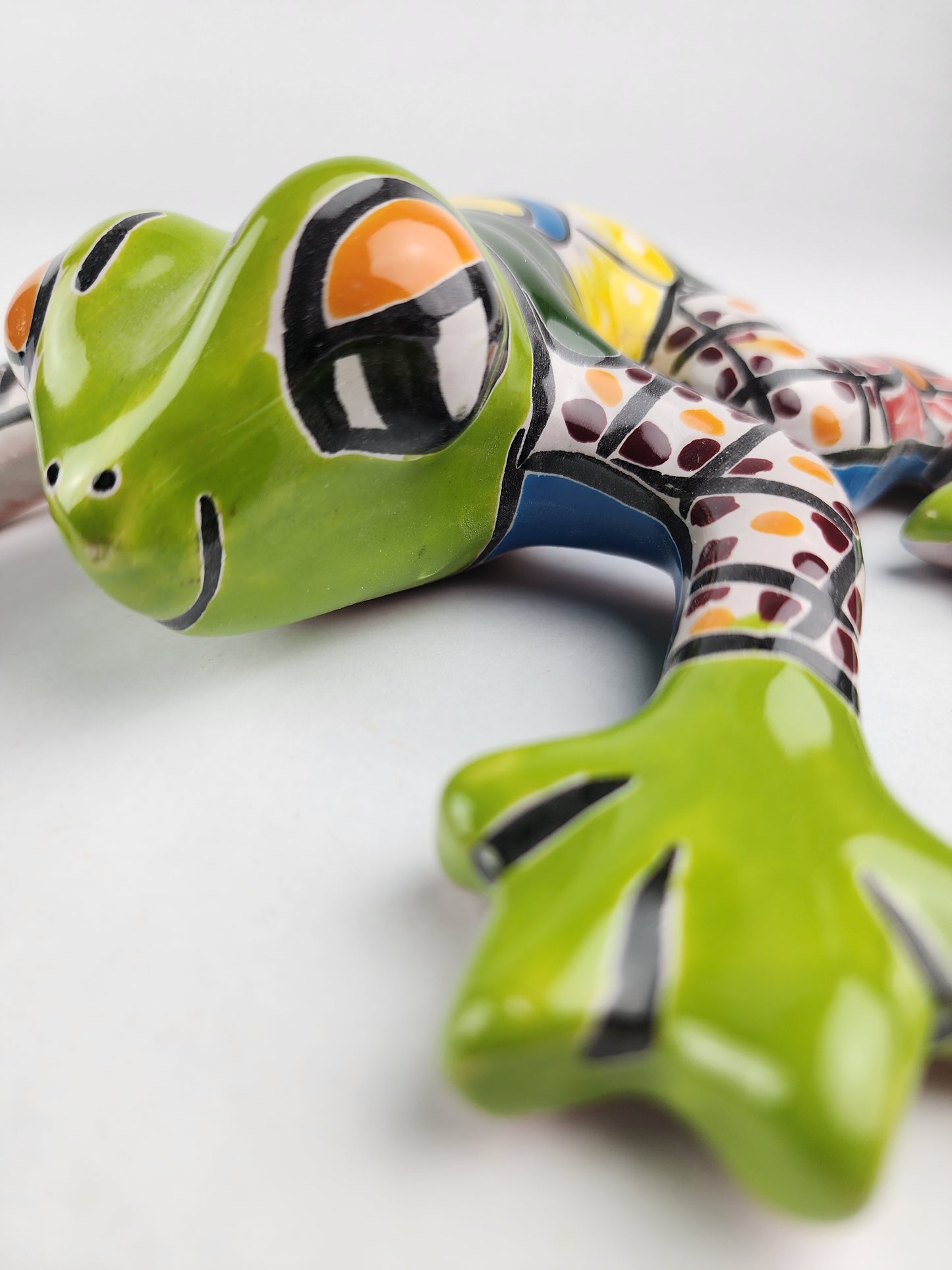 Talavera Green Frog – Colorful Mexican Ceramic Décor