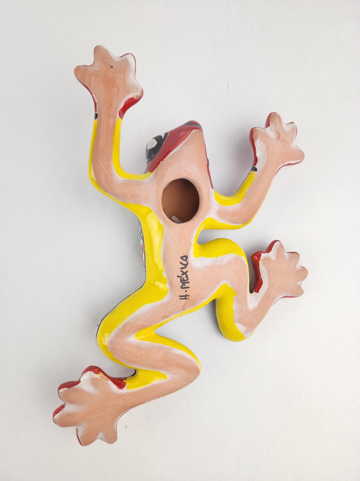 Red Talavera Frog Figurine – Hand-Painted Mexican Ceramic Gift